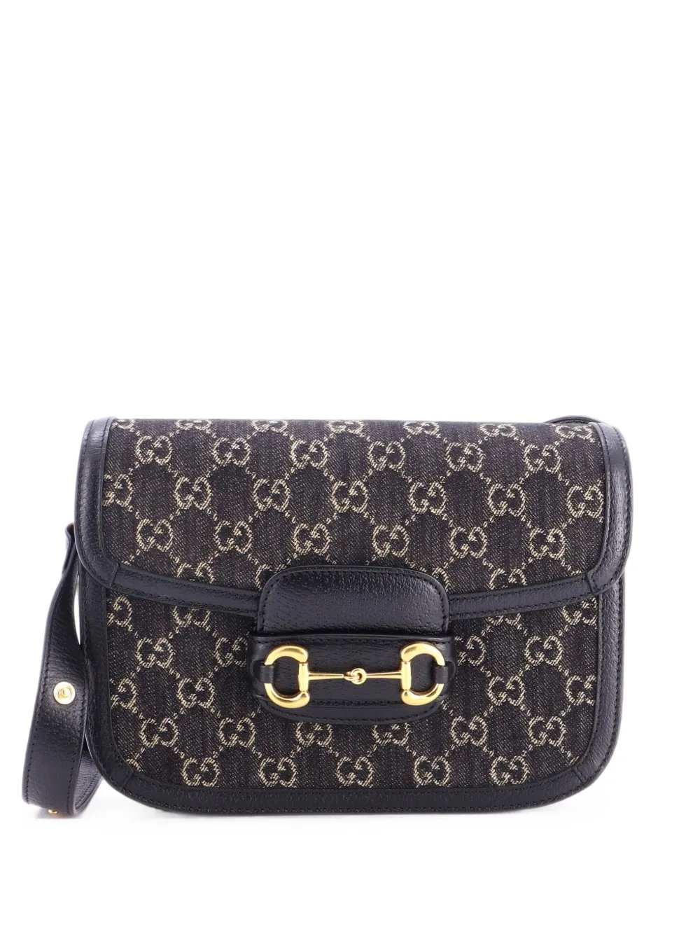Horsebit 1955 GG Denim Small shoulder bag