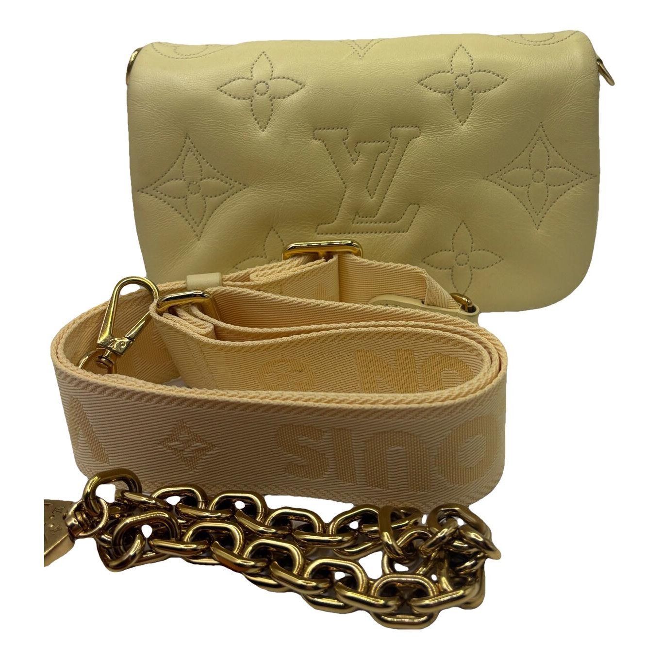 Twist Belt Wallet On Chain leather crossbody bag