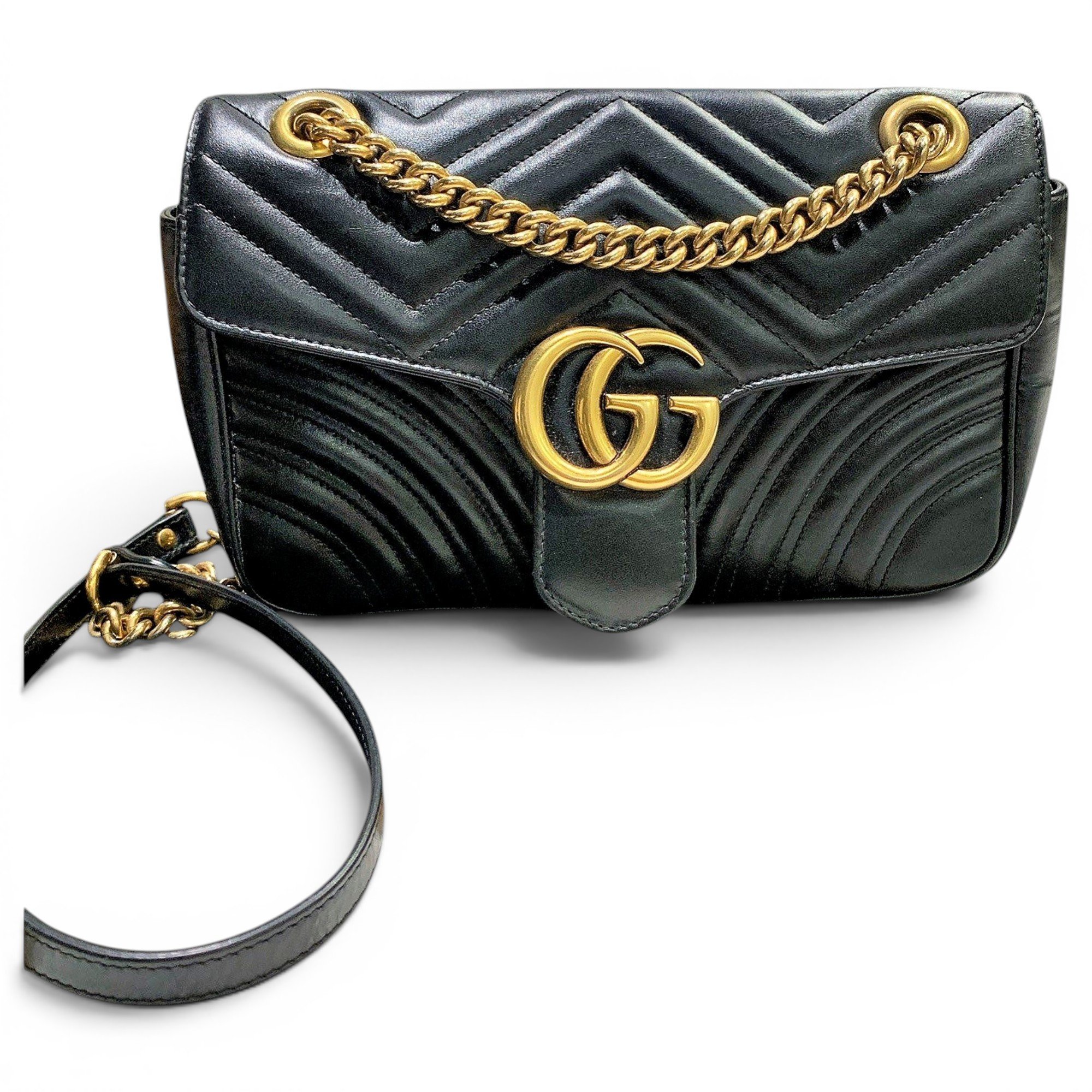 GG Marmont Flap leather crossbody bag
