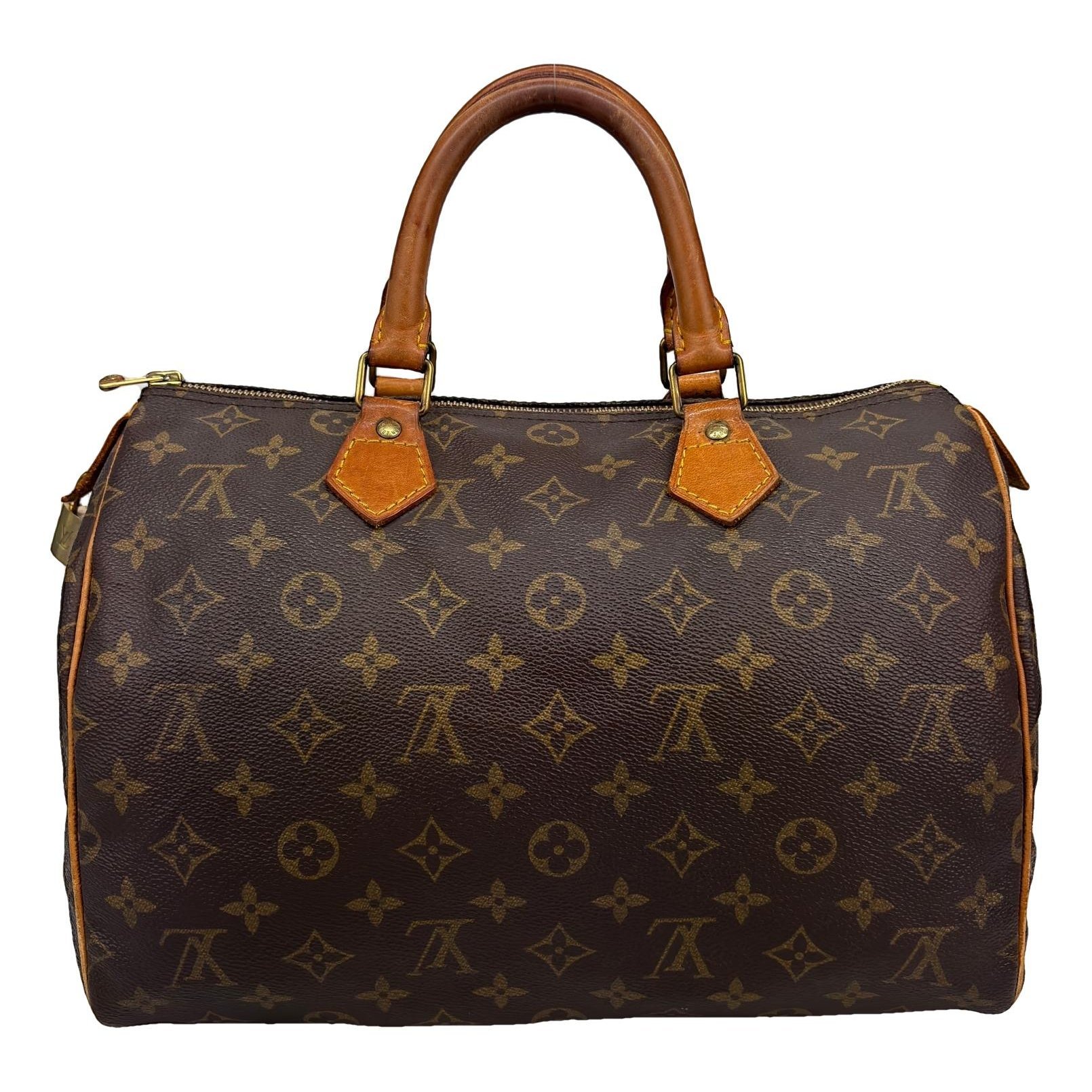 Speedy leather handbag