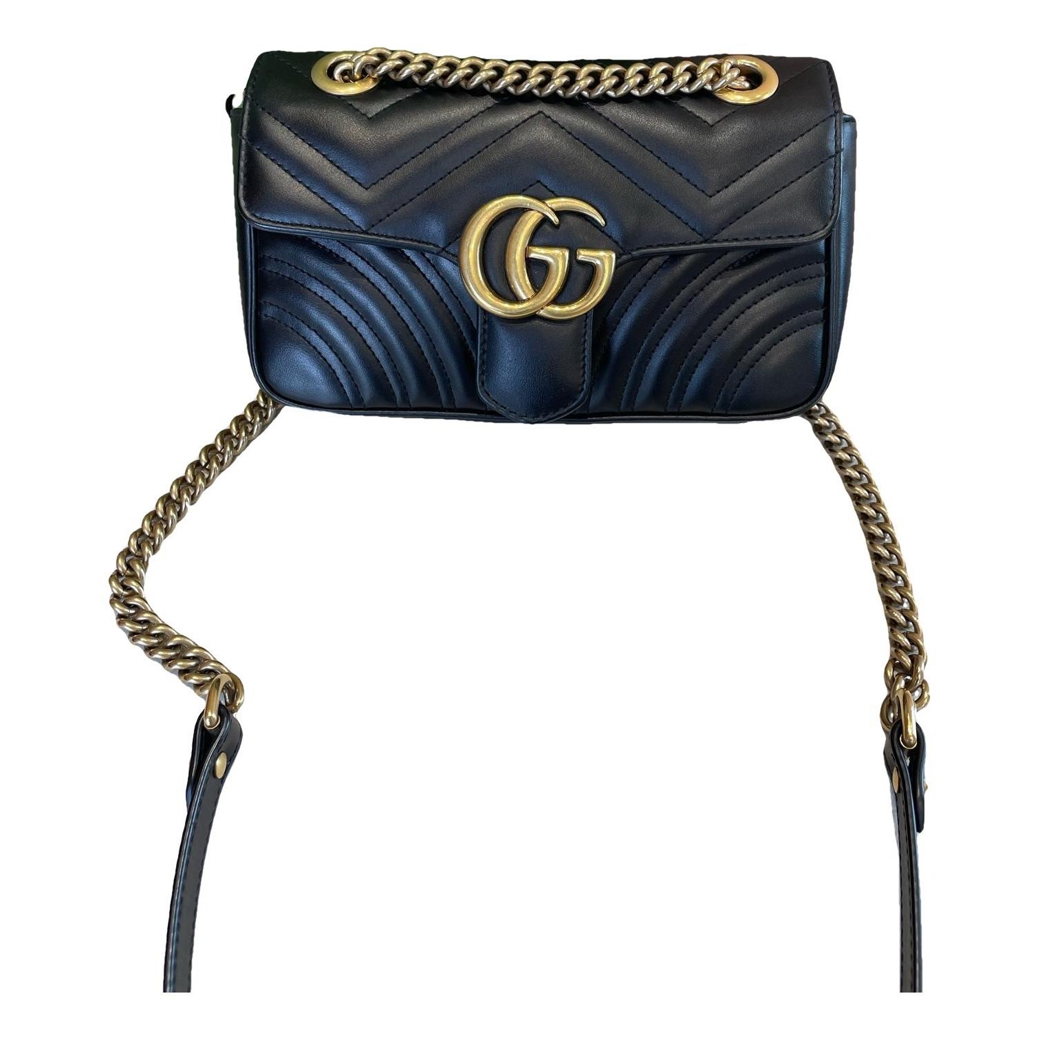 GG Marmont Flap leather crossbody bag