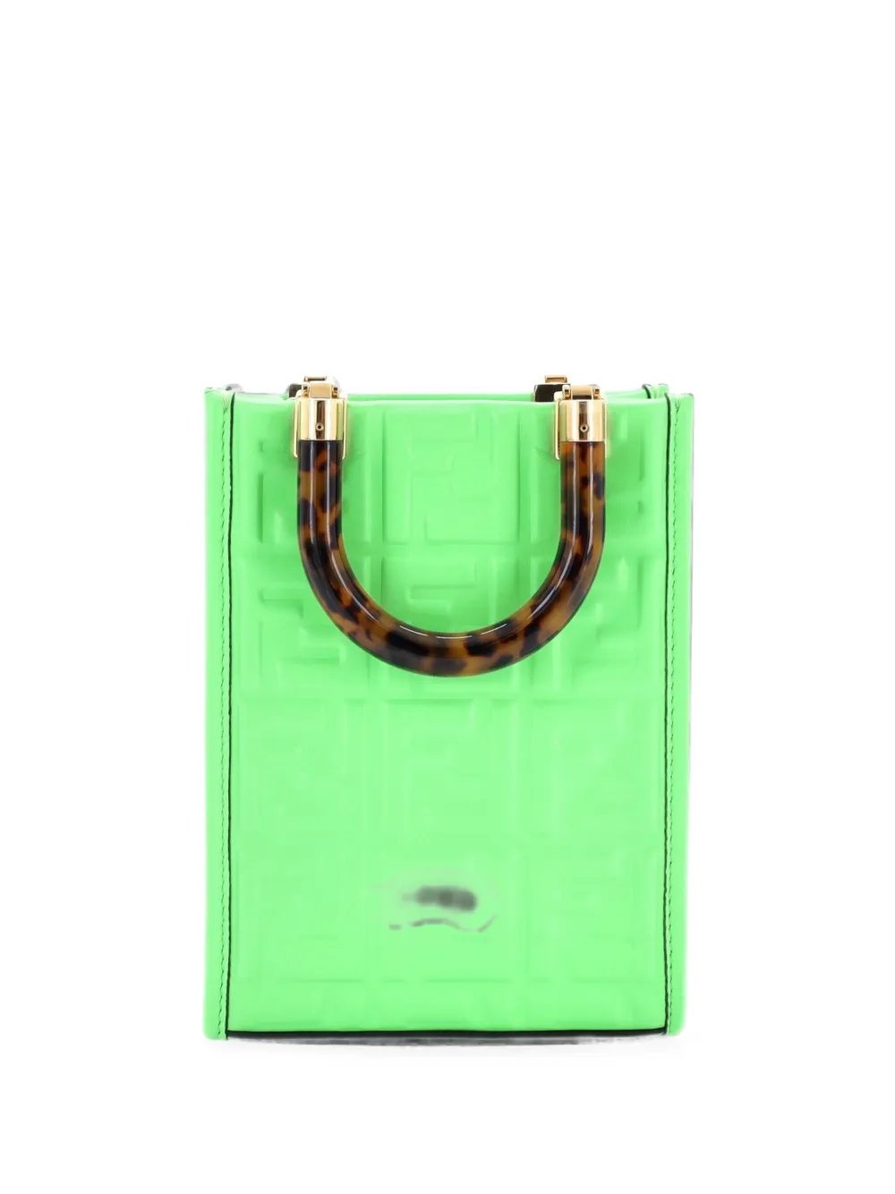 Sunshine Shopper Zucca Embossed Leather Mini tote bag
