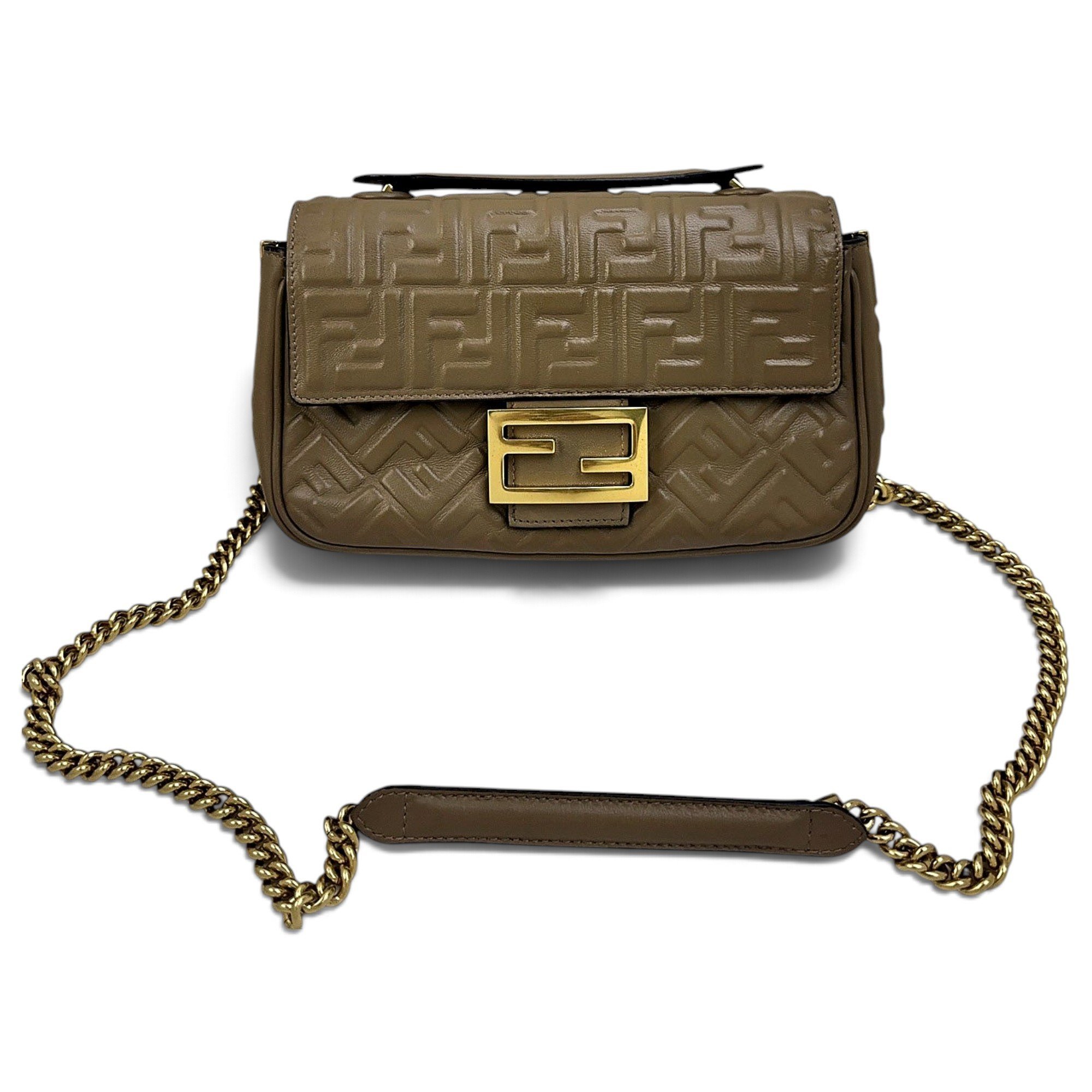 Baguette leather handbag