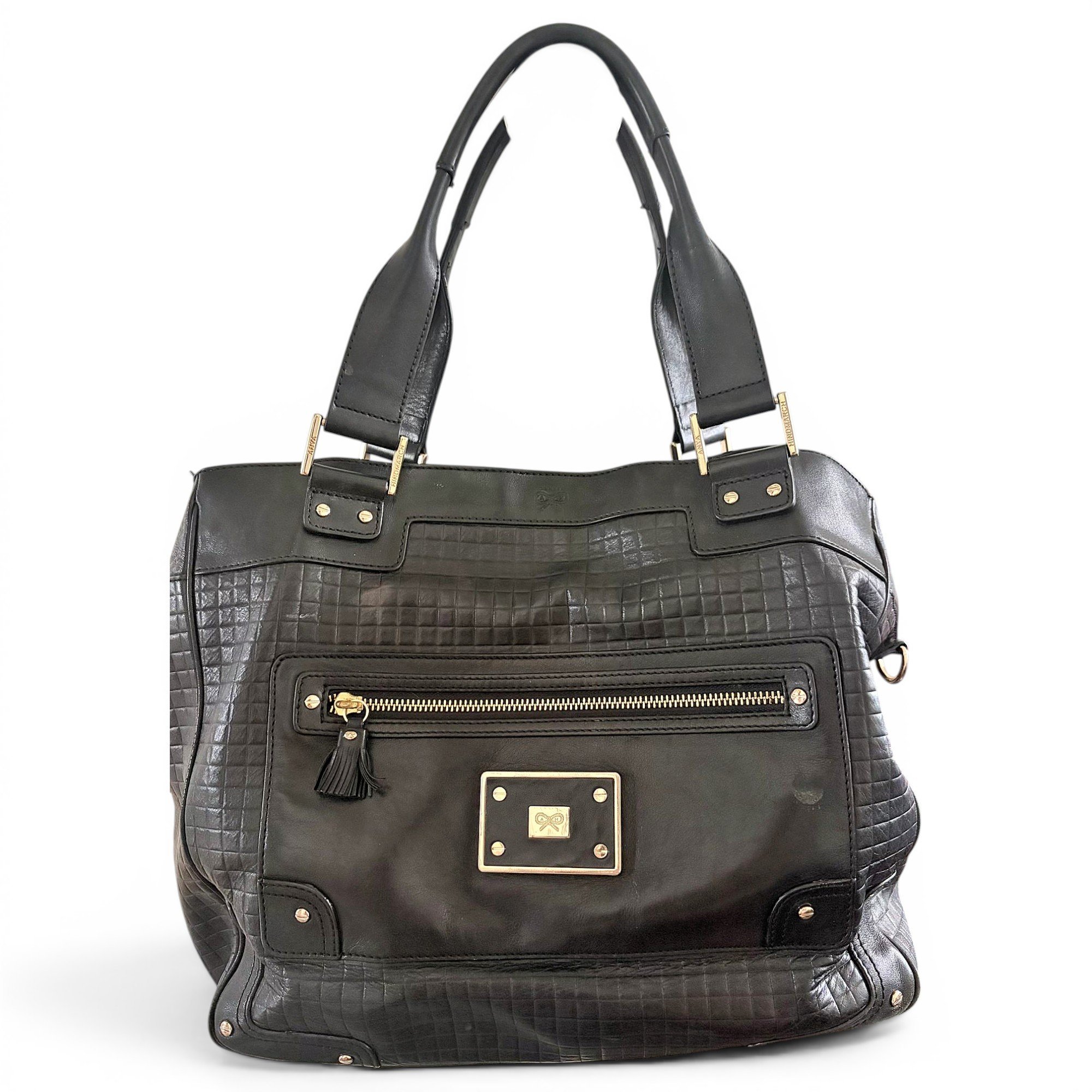 Leather tote