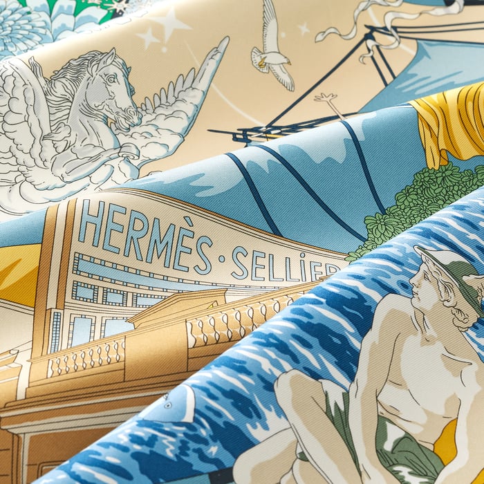 Hermes Flagship 스카프 90