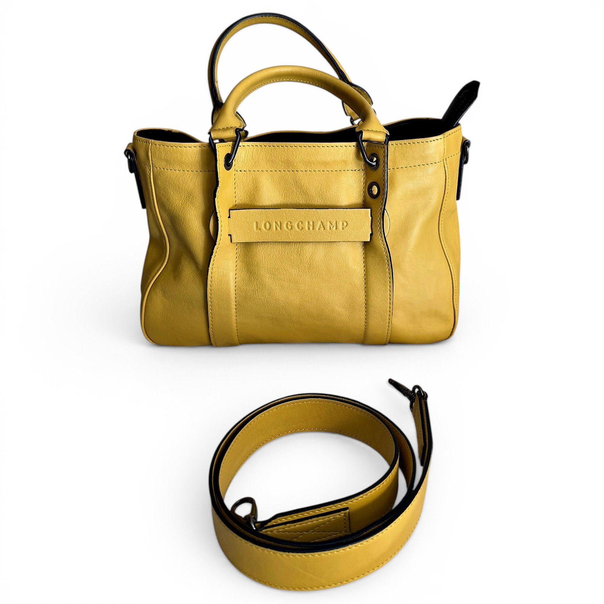 3D leather crossbody bag