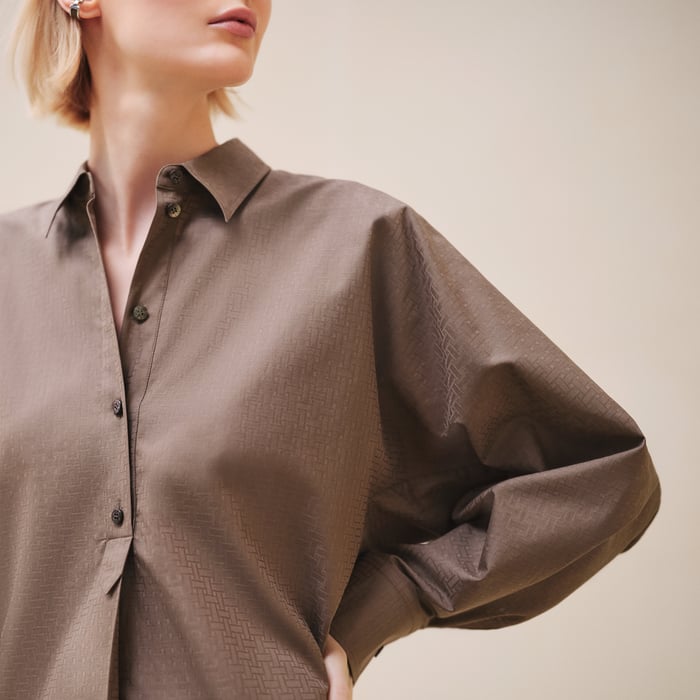 "Mosaique" Buttoned Dress