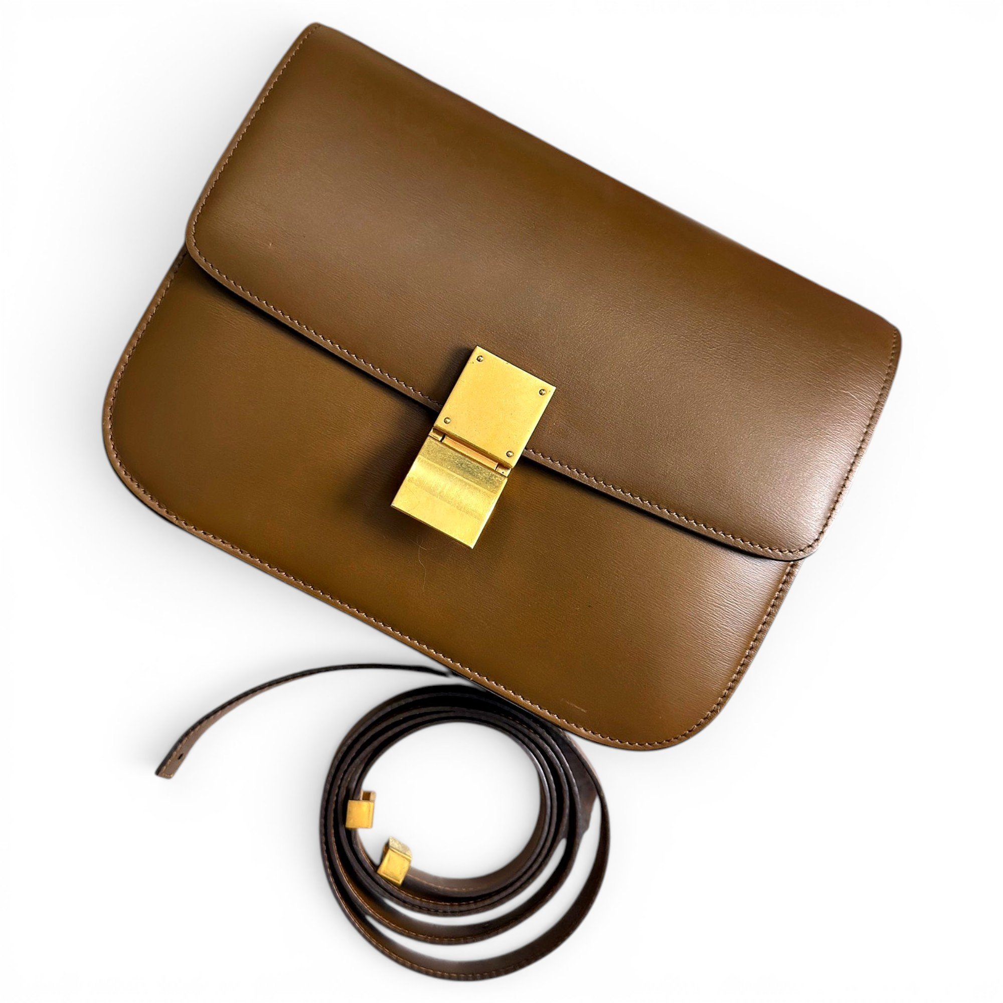 Classic leather crossbody bag