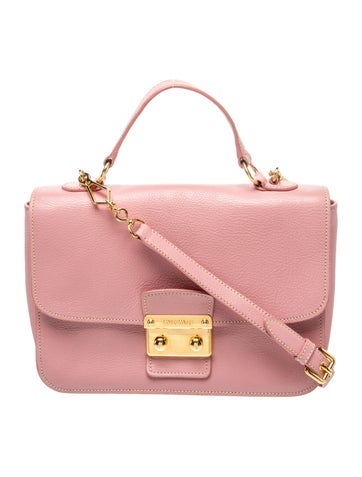 Miu Miu Leather Top Handle Bag