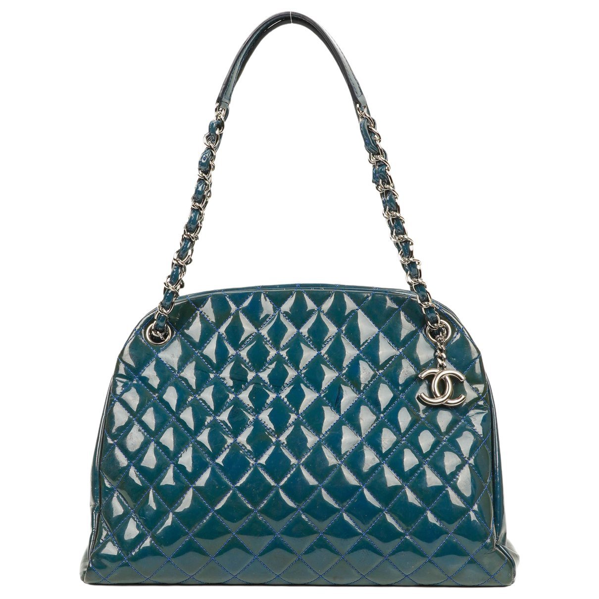 Mademoiselle patent leather handbag
