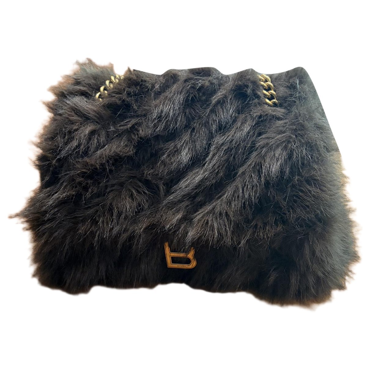 Crush faux fur handbag