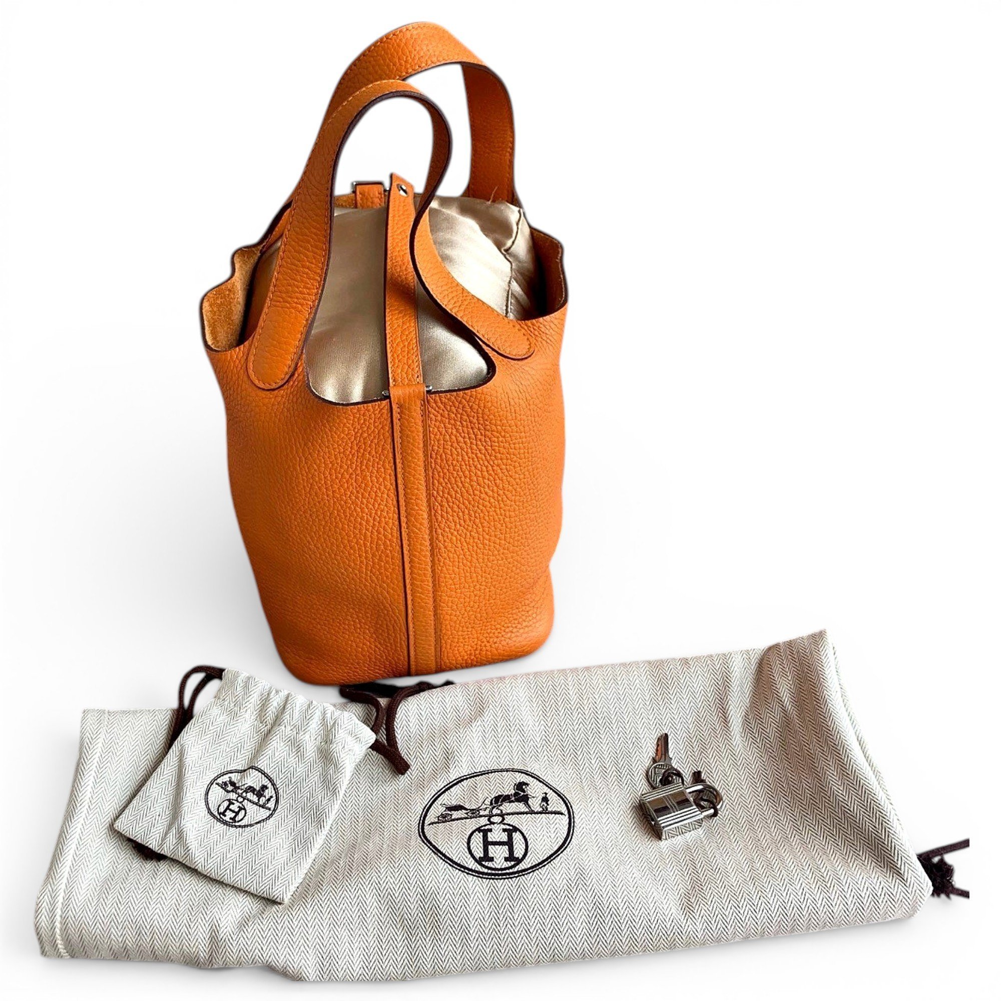 Picotin leather handbag