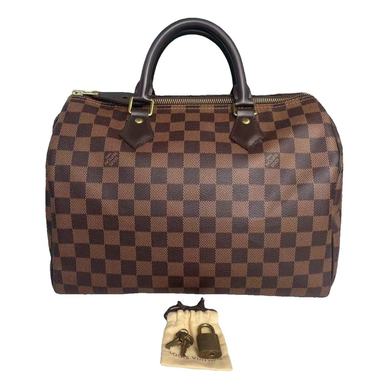Speedy leather handbag
