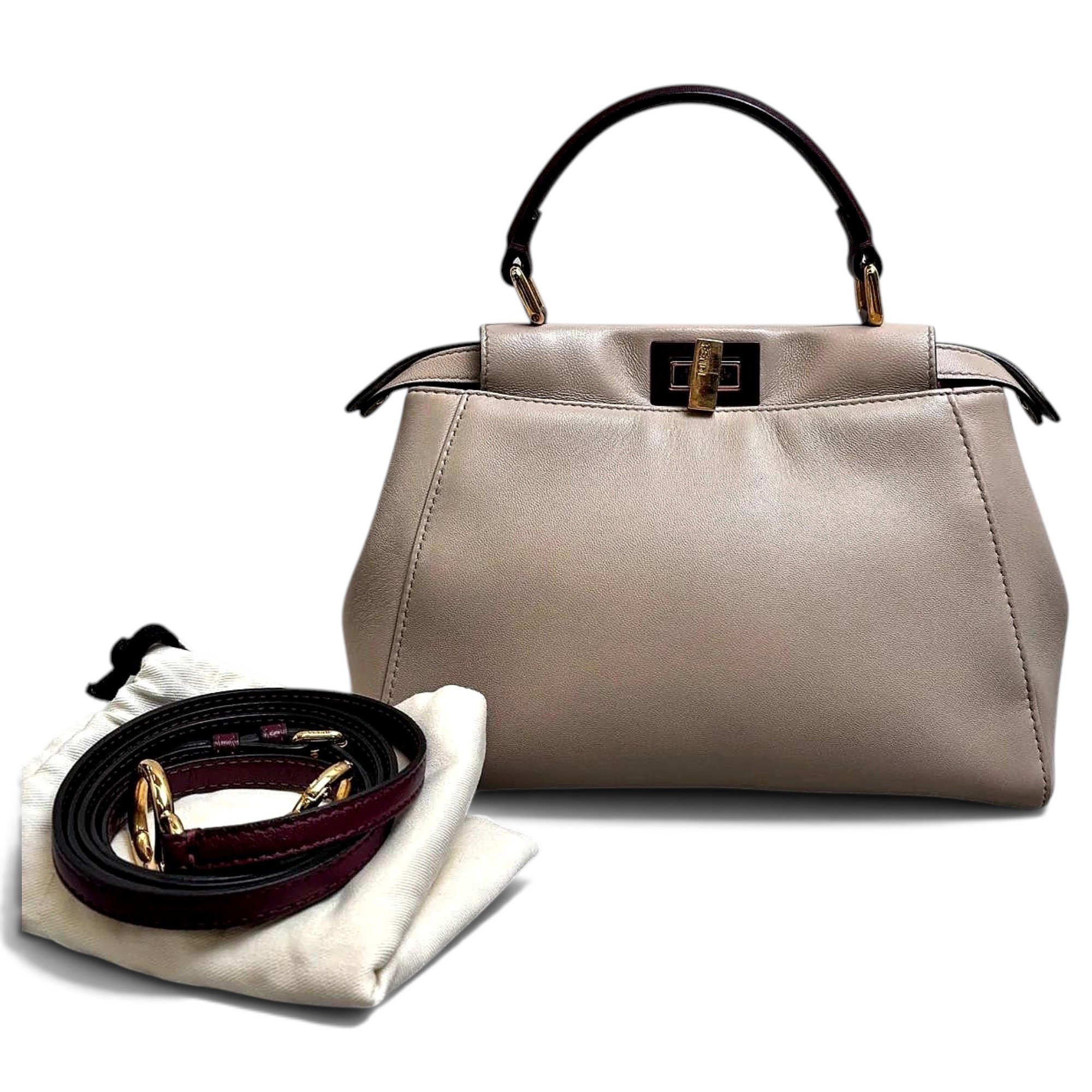 Peekaboo leather handbag