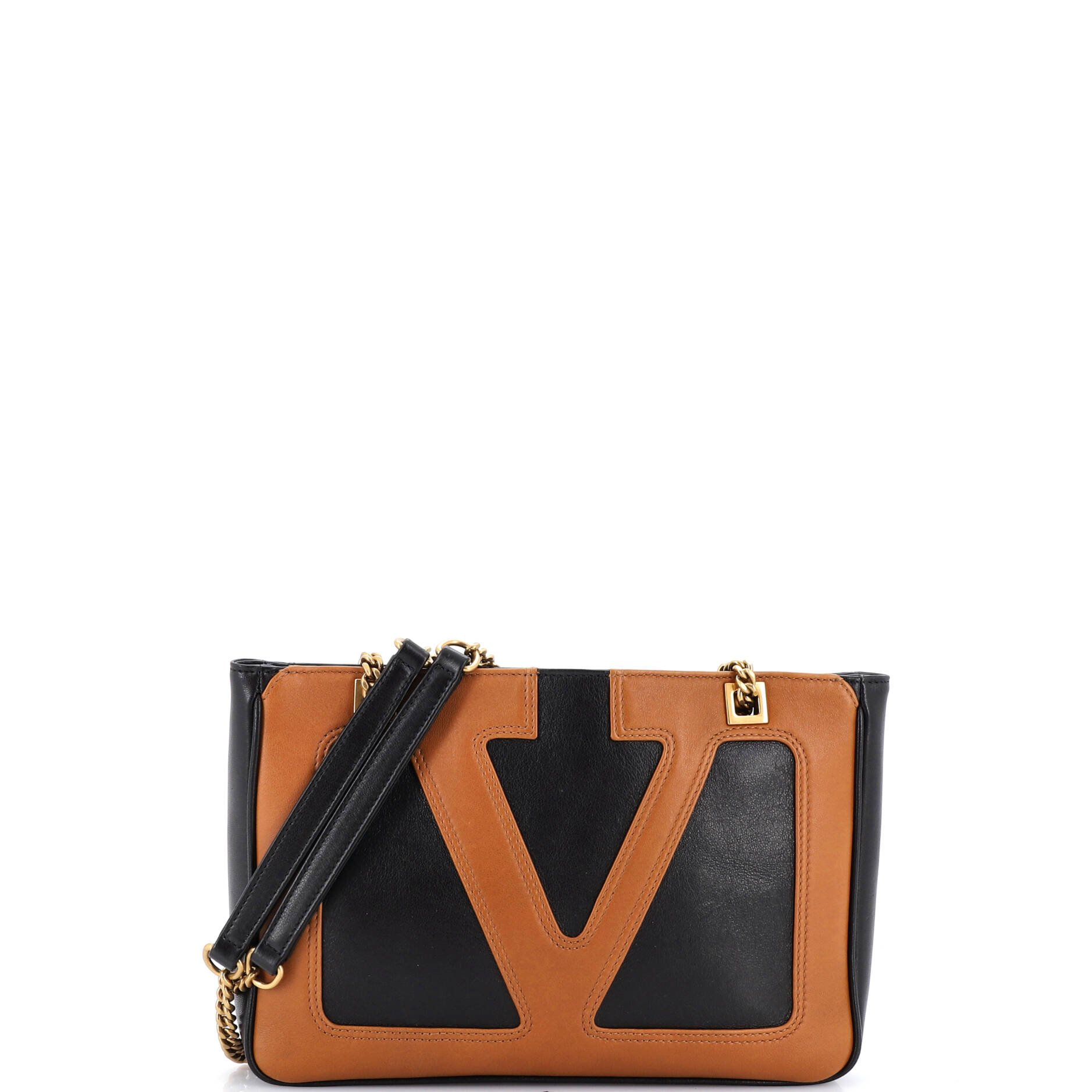 Viva Superstar Chain Tote Leather Small