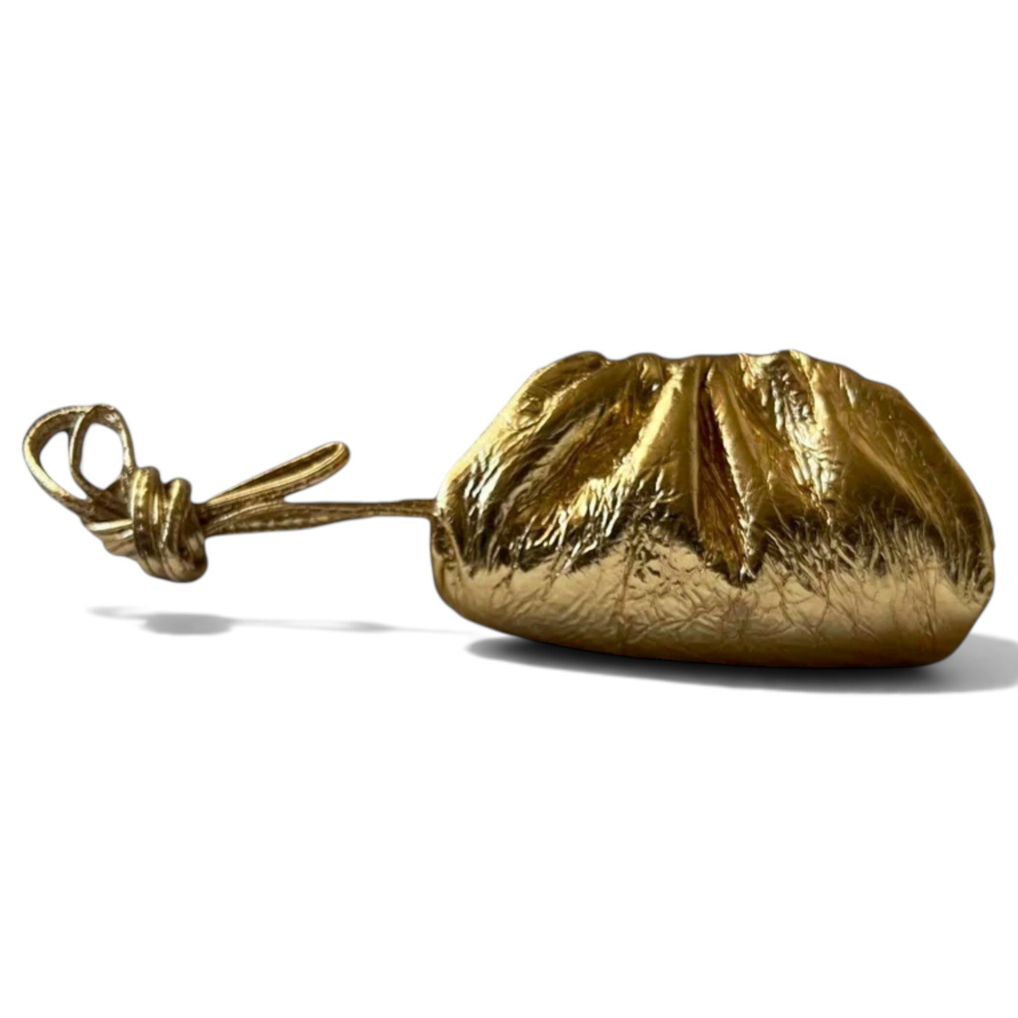 Pouch leather clutch bag