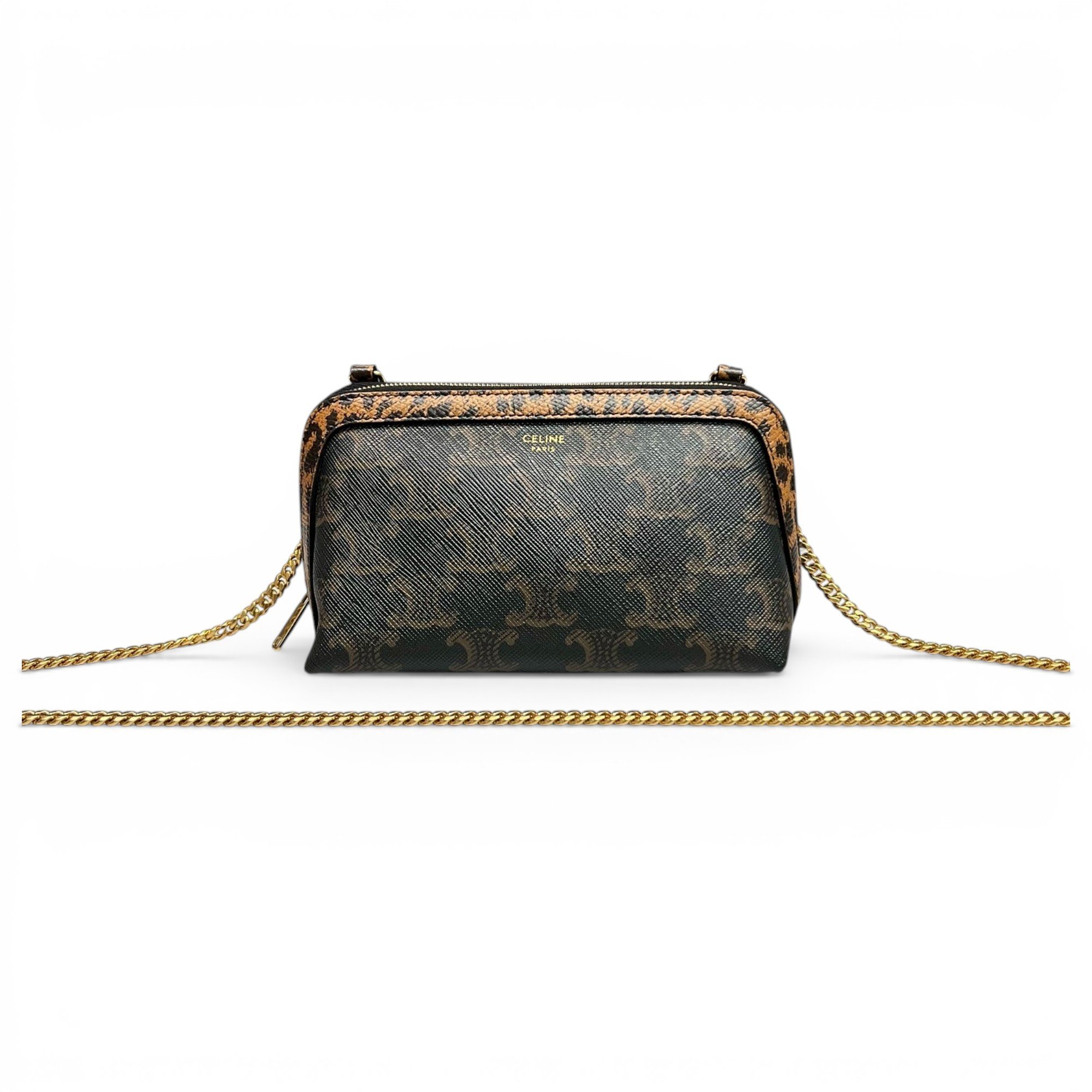 Trio leather crossbody bag