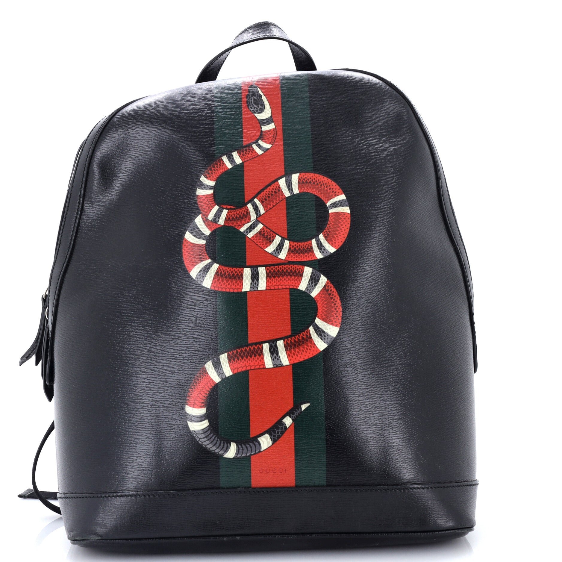 Kingsnake Web Backpack Printed Leather
