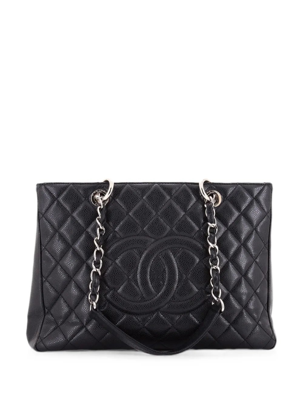 Grand Shopping Quilted Caviar tote bag