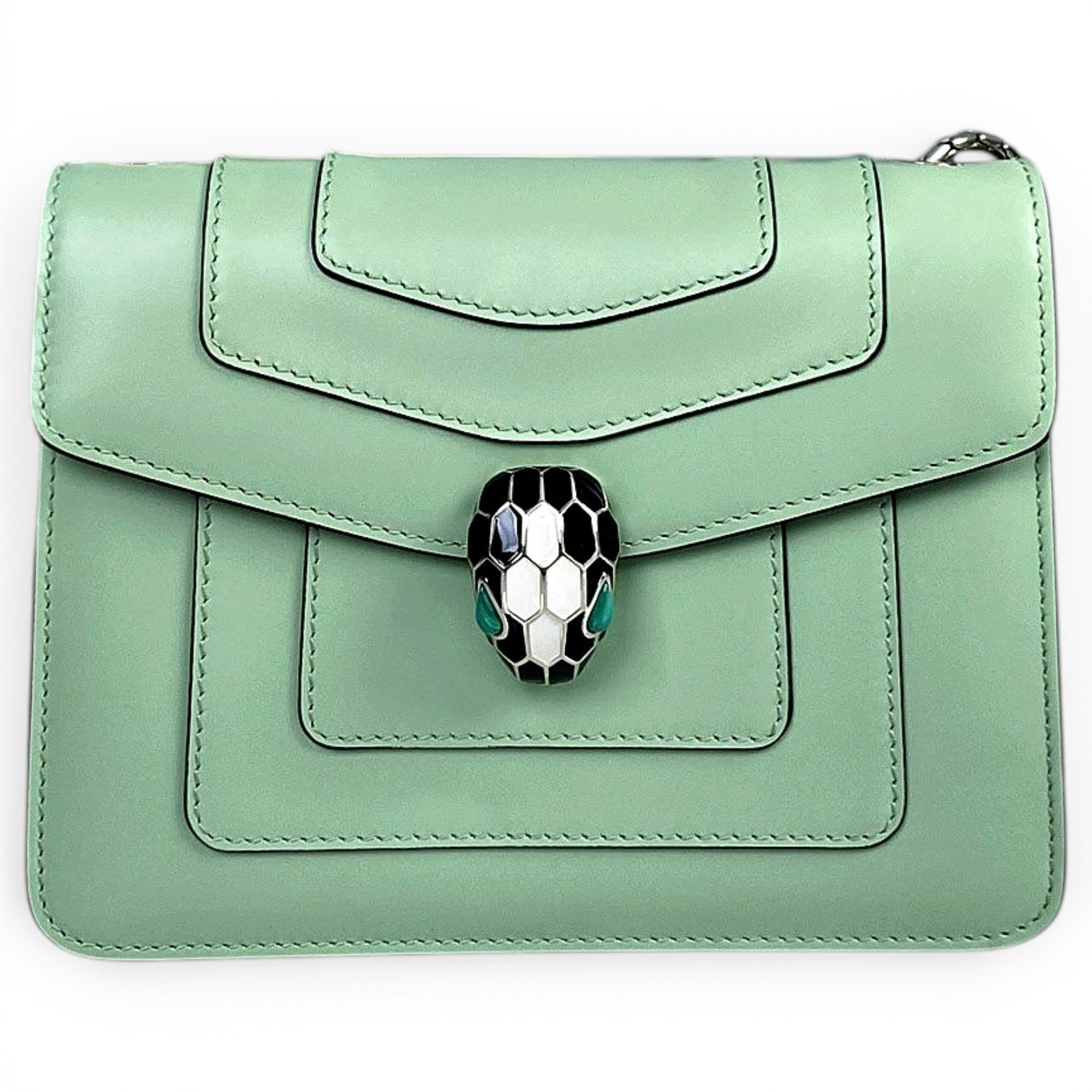 Serpenti leather handbag