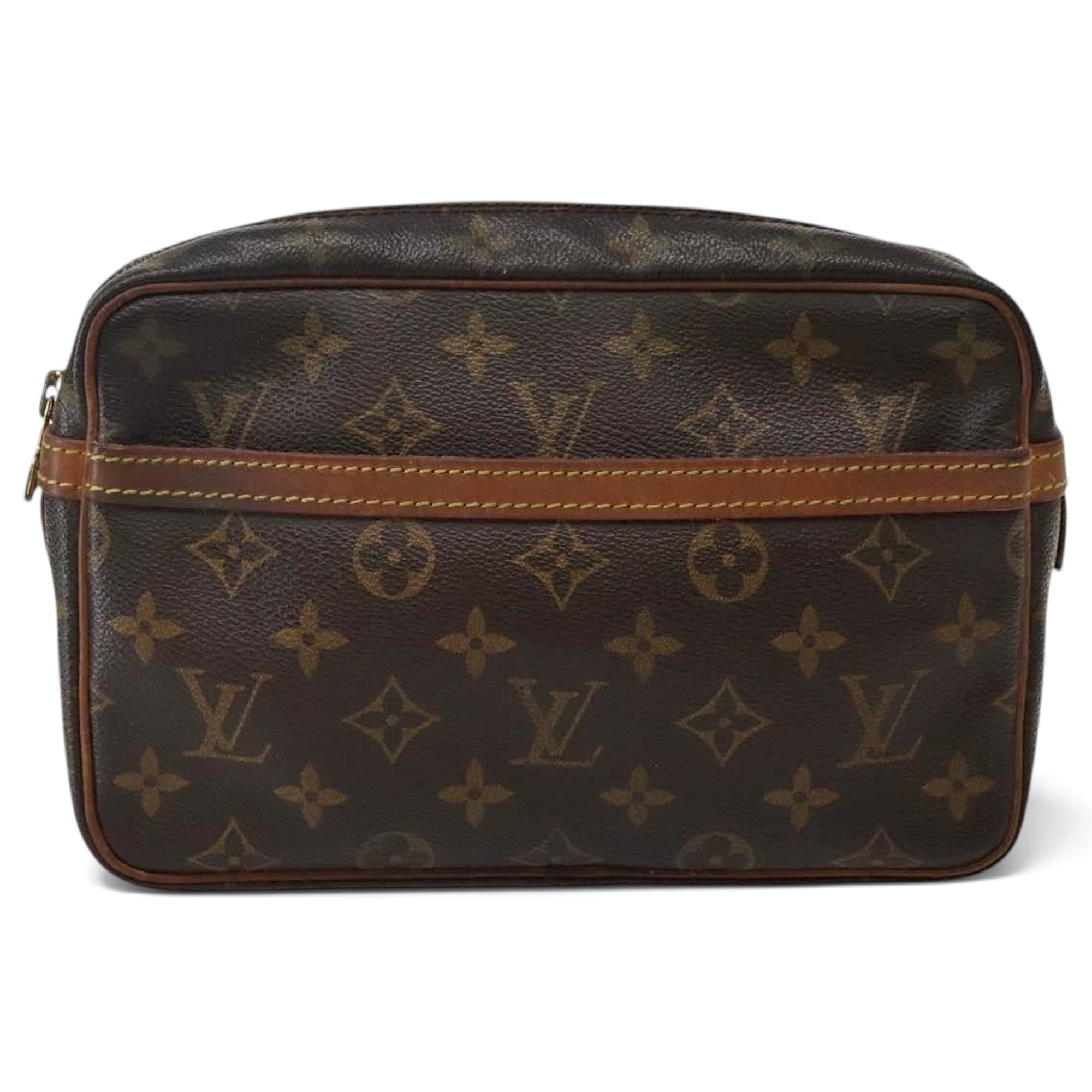 Leather clutch bag