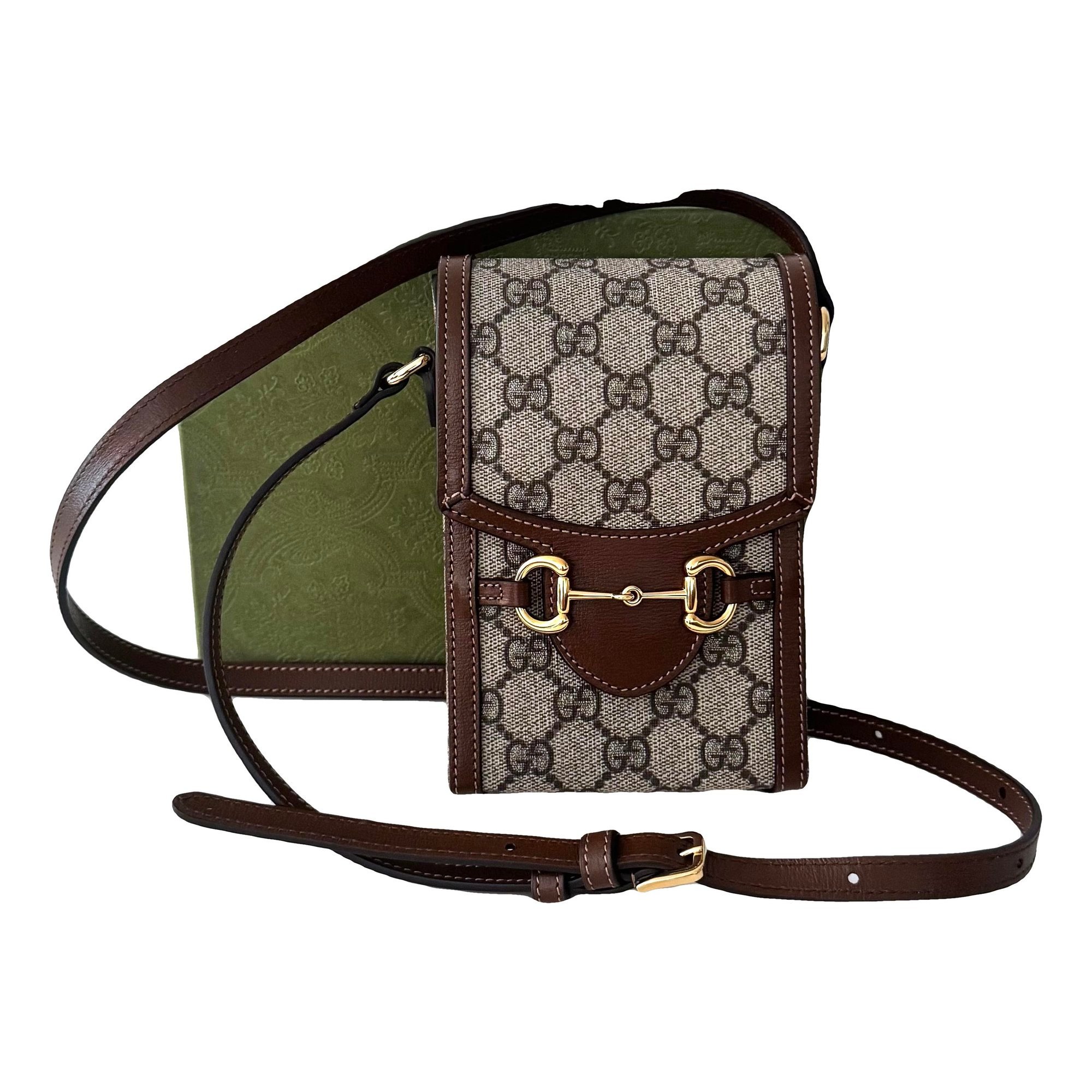 Horsebit 1955 Vertical leather crossbody bag