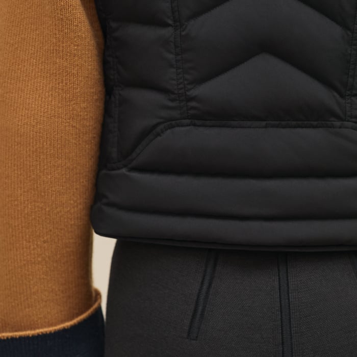 Noir Reversible Sleeveless Jacket
