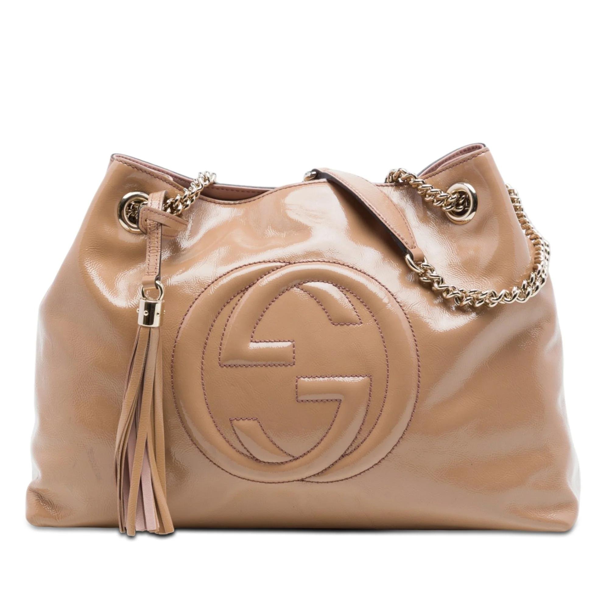 Soho Chain patent leather handbag