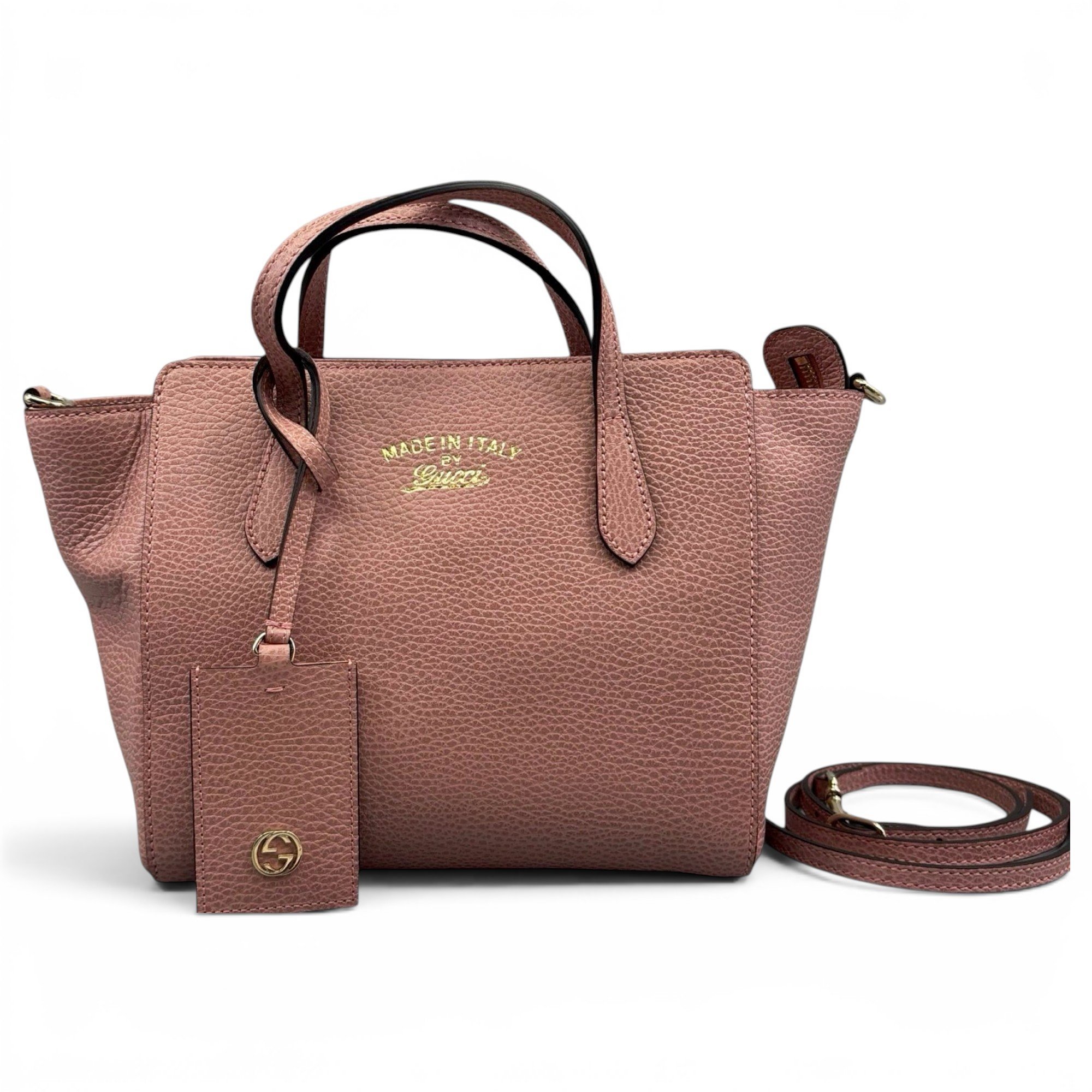 Swing leather handbag