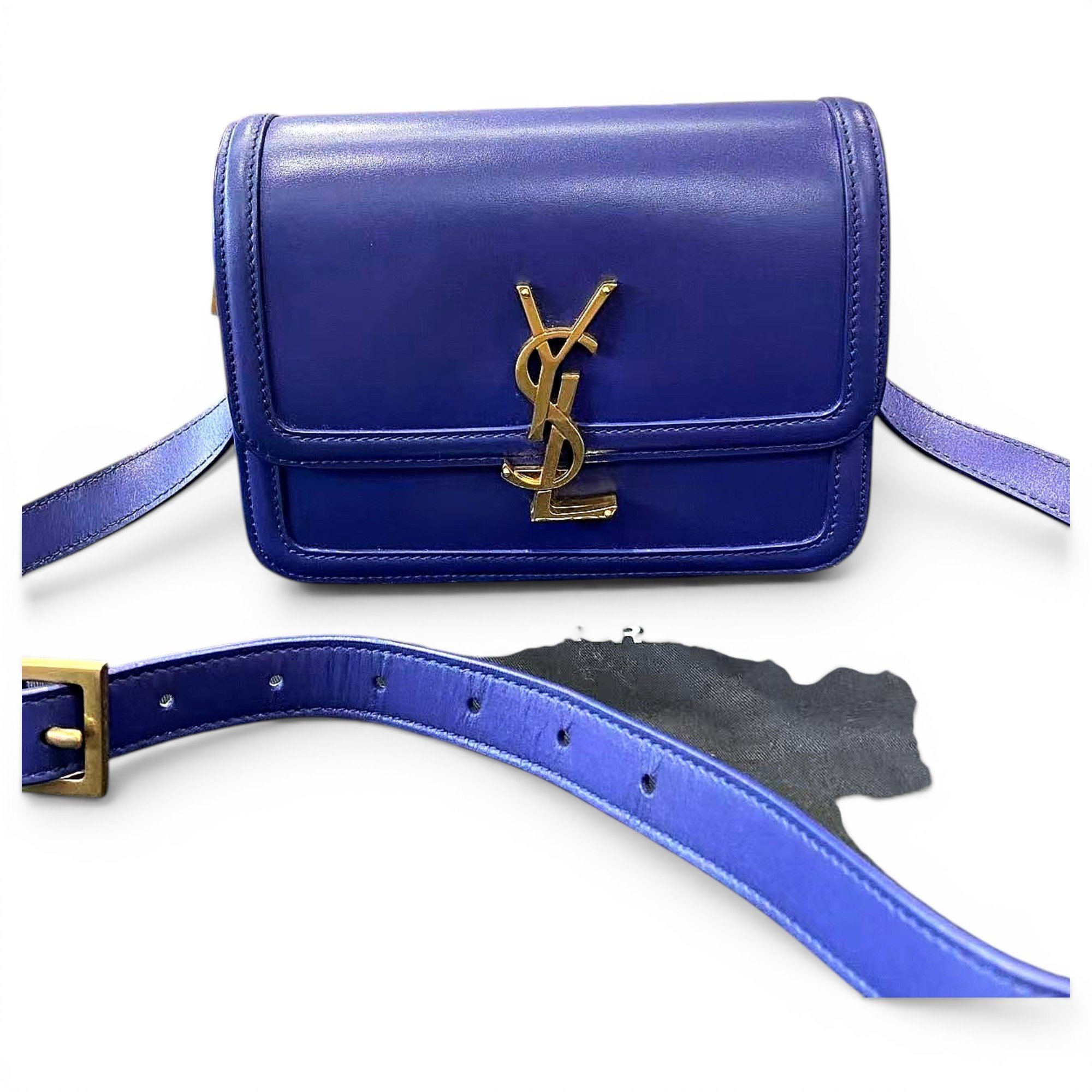 Solférino leather handbag