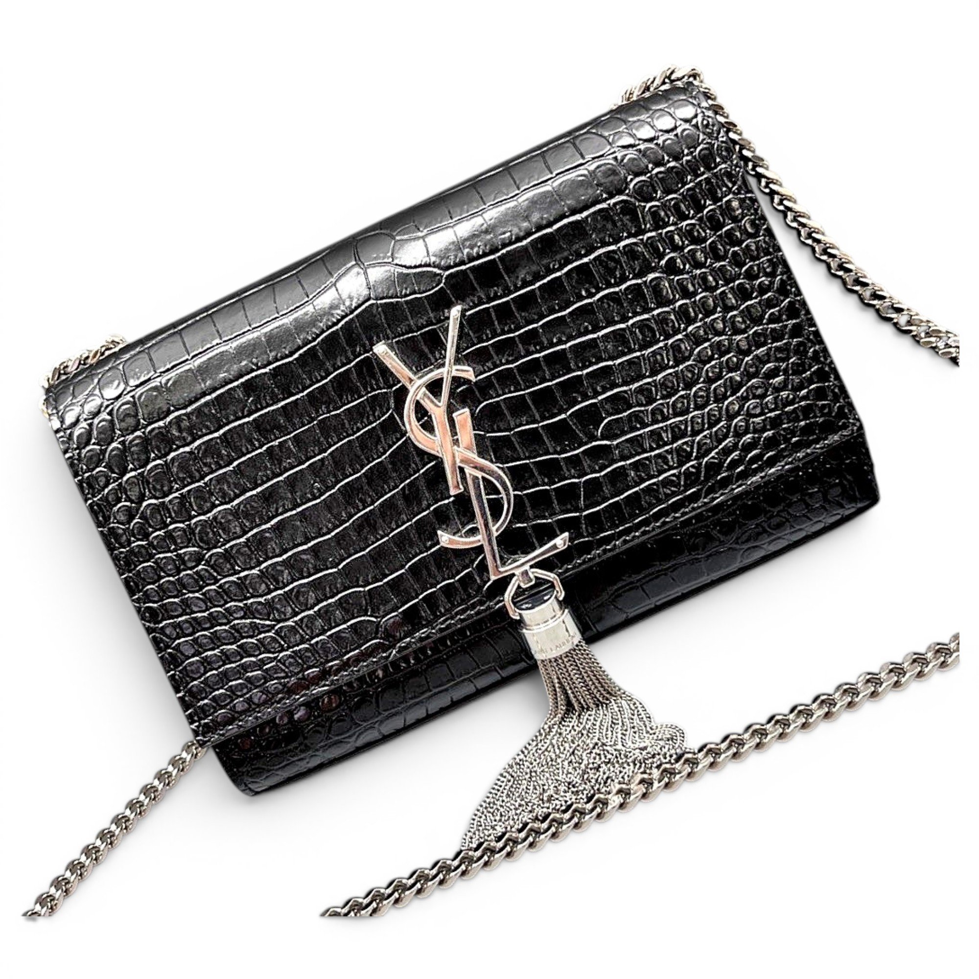 Pompom Kate leather handbag