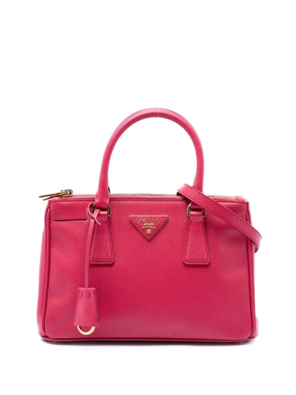 2013-2026 Mini Saffiano Lux Galleria Double Zip satchel