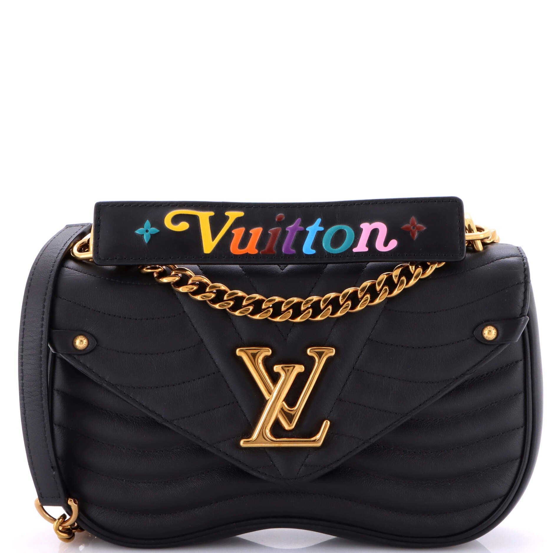 Louis Vuitton New Wave Chain Bag Quilted Leather MM