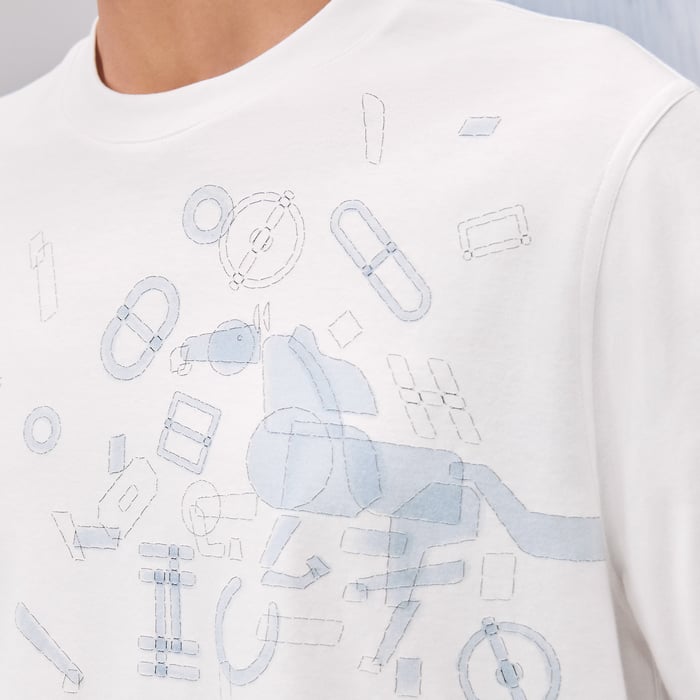 Blanc "Fragments Equestres" T-shirt