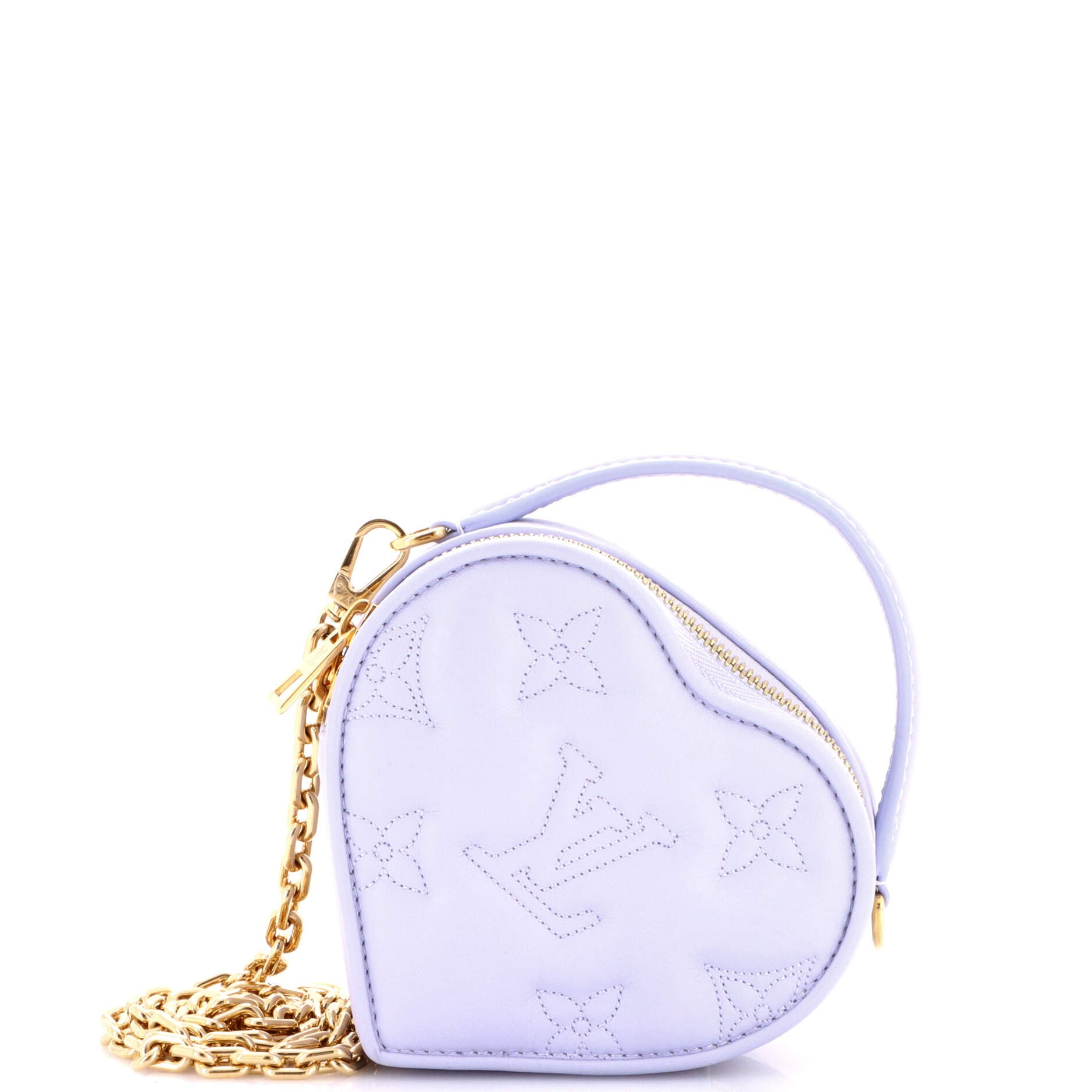 Pop My Heart Pouch Bag Bubblegram Leather