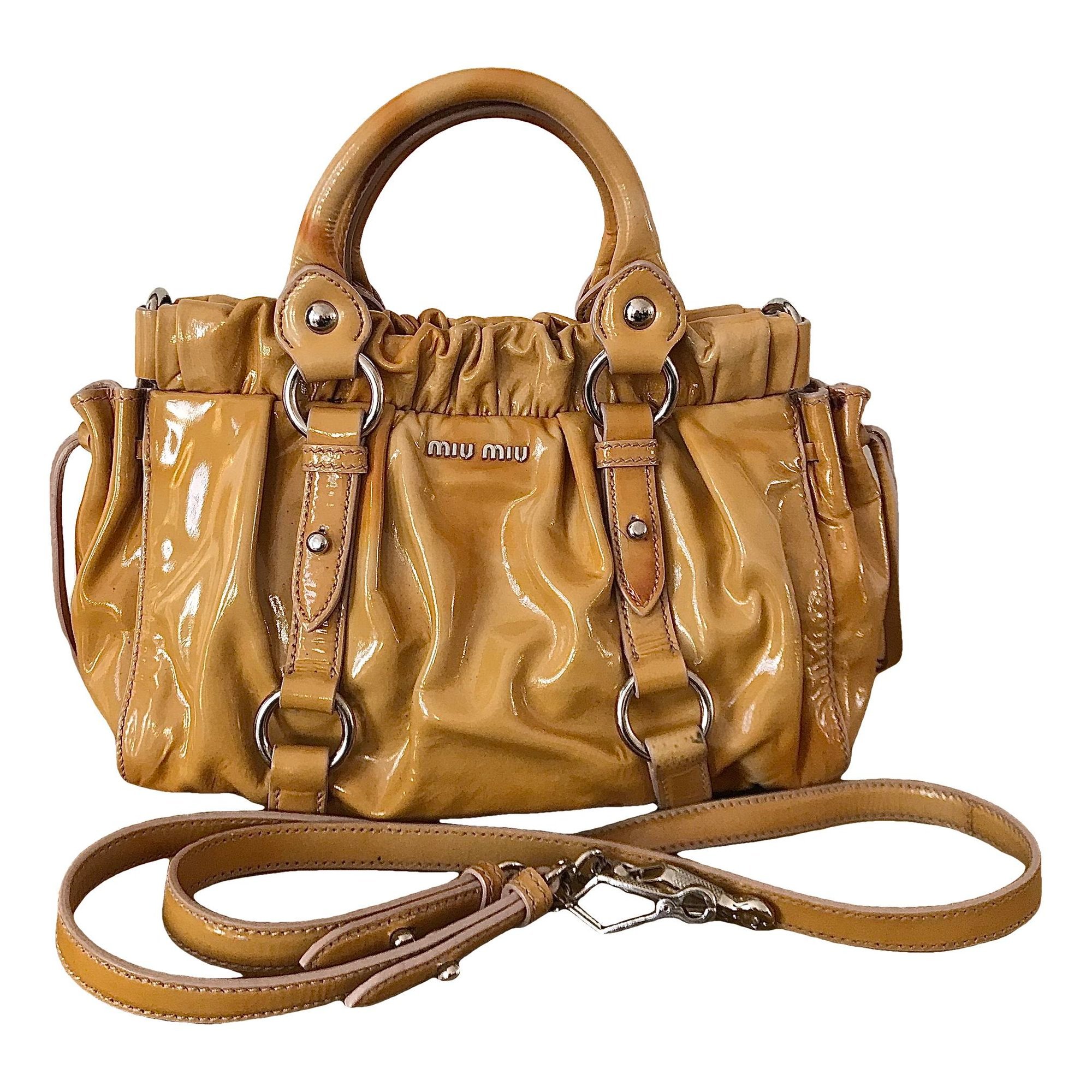 Miu Miu Vitello patent leather handbag