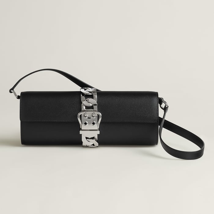 Noir Boucle Sellier Chaine Bag