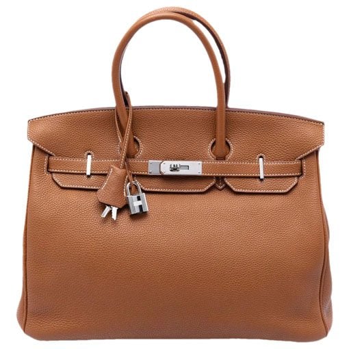 Birkin 35 leather handbag