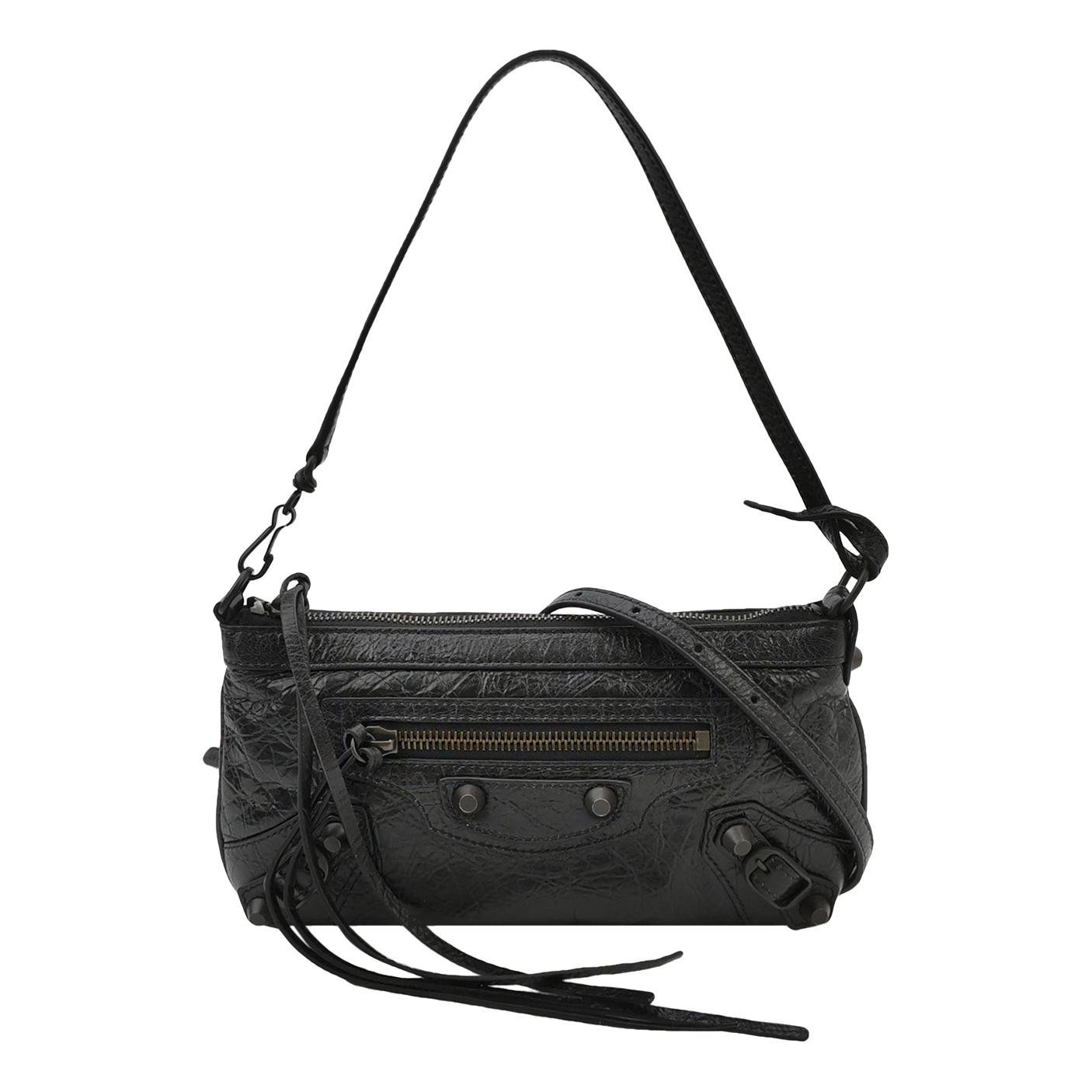 City leather handbag