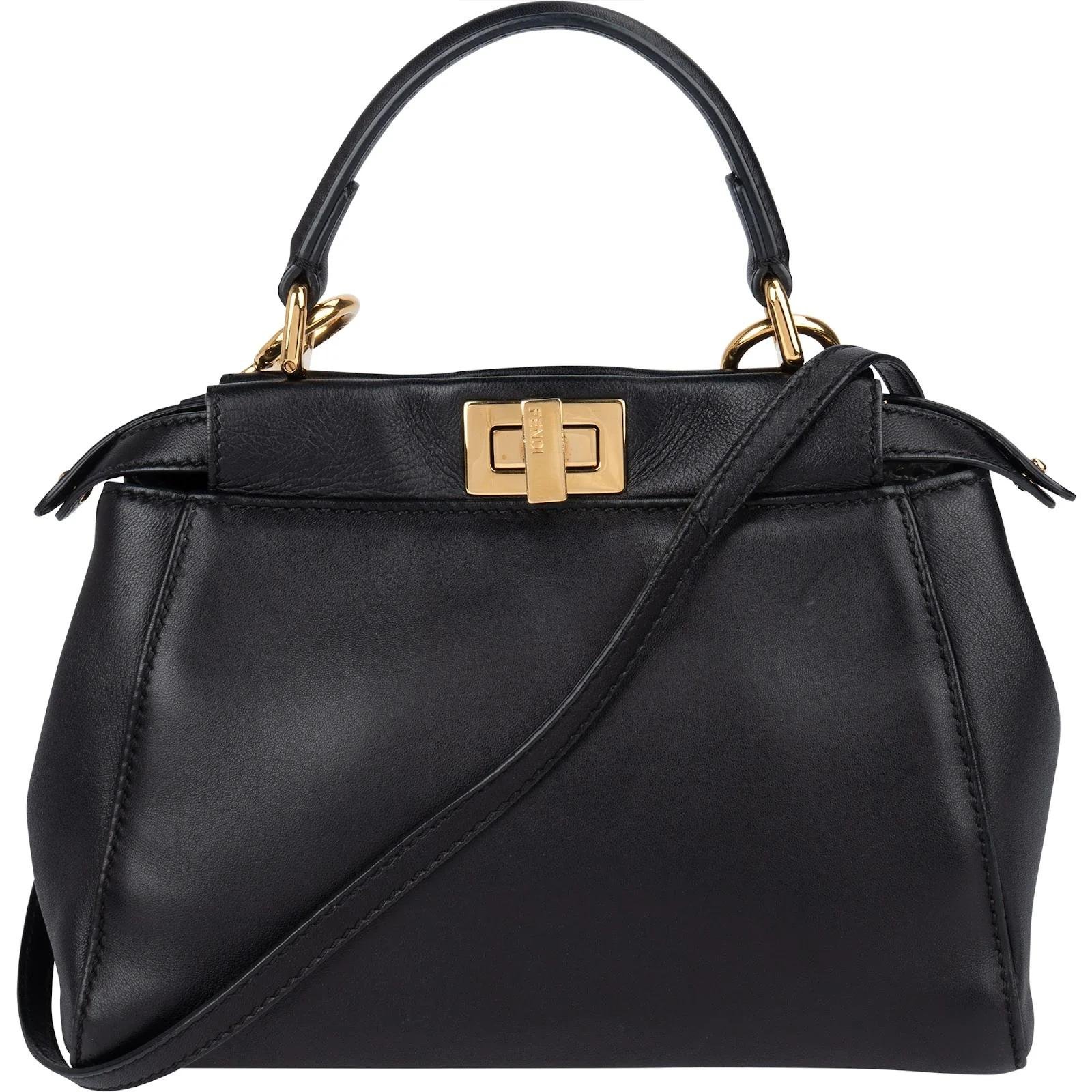 Peekaboo leather handbag