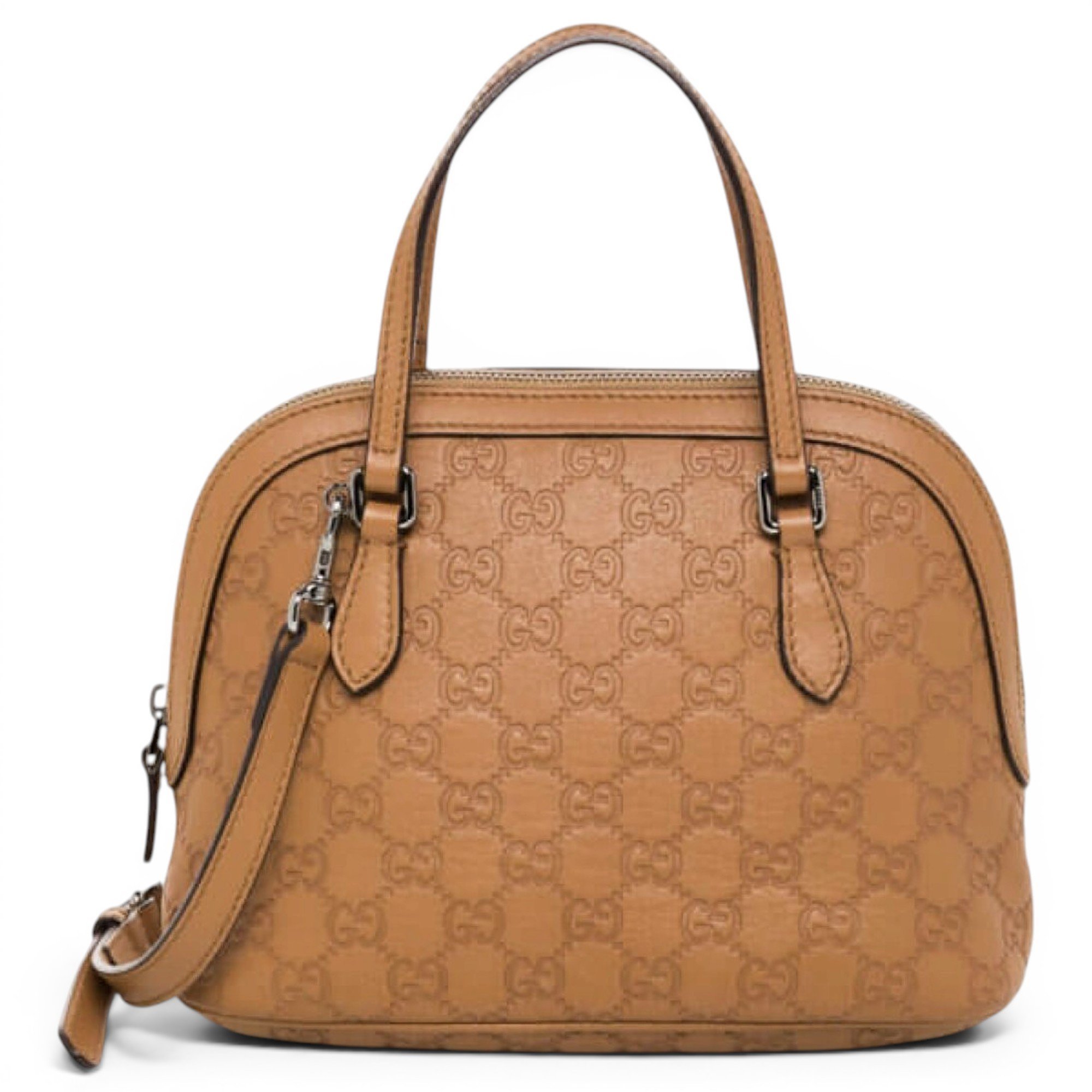 Dôme leather handbag