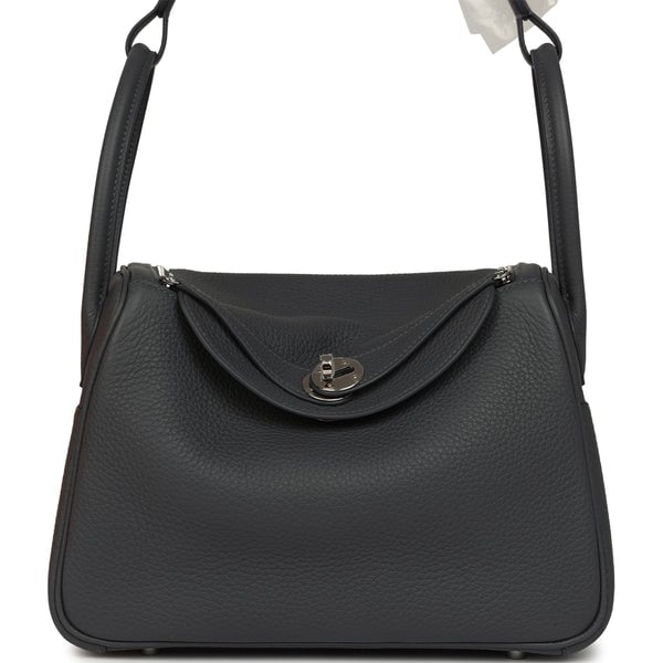 Hermes Hermes Lindy 26 Ardoise Clemence Palladium Hardware