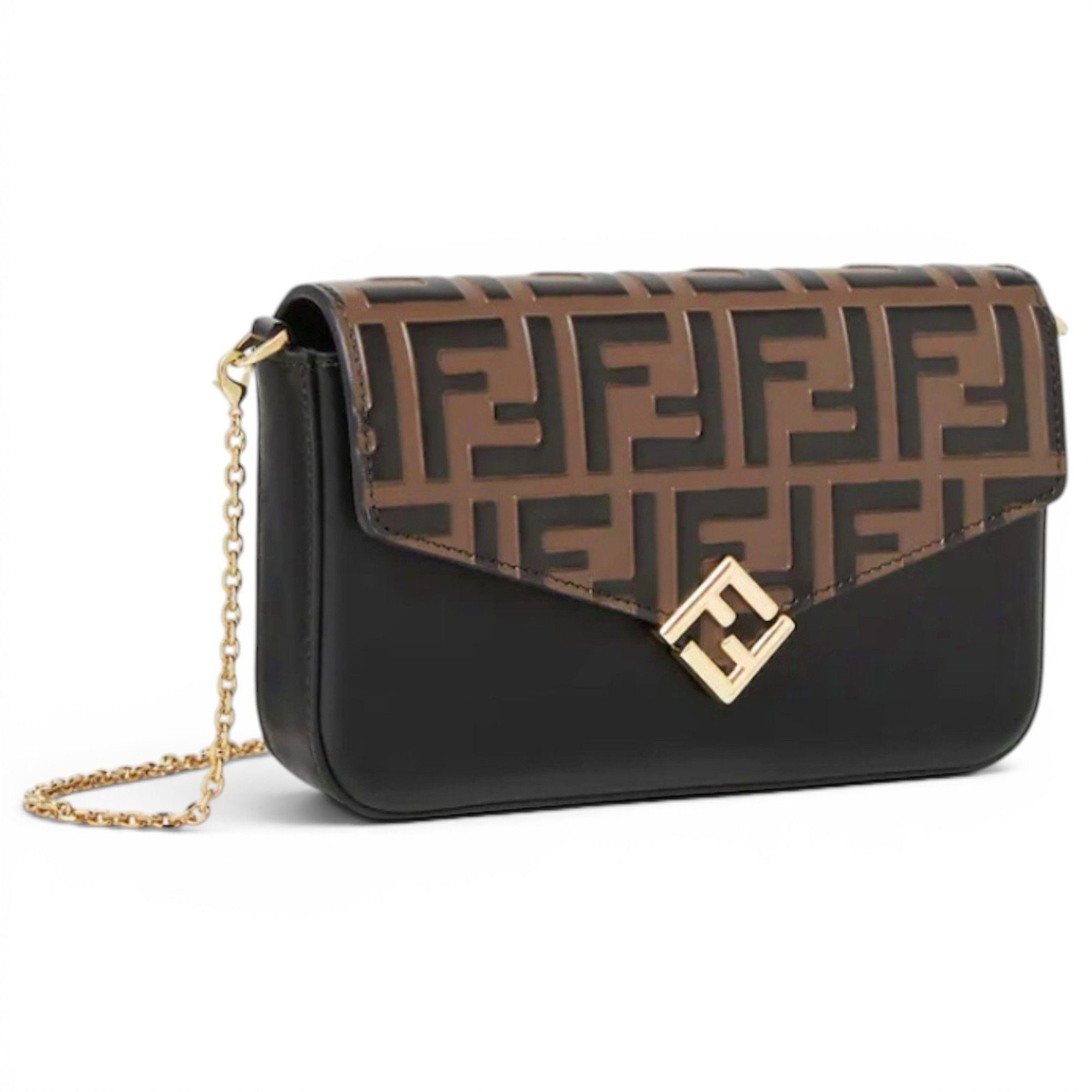 Wallet On Chain leather crossbody bag