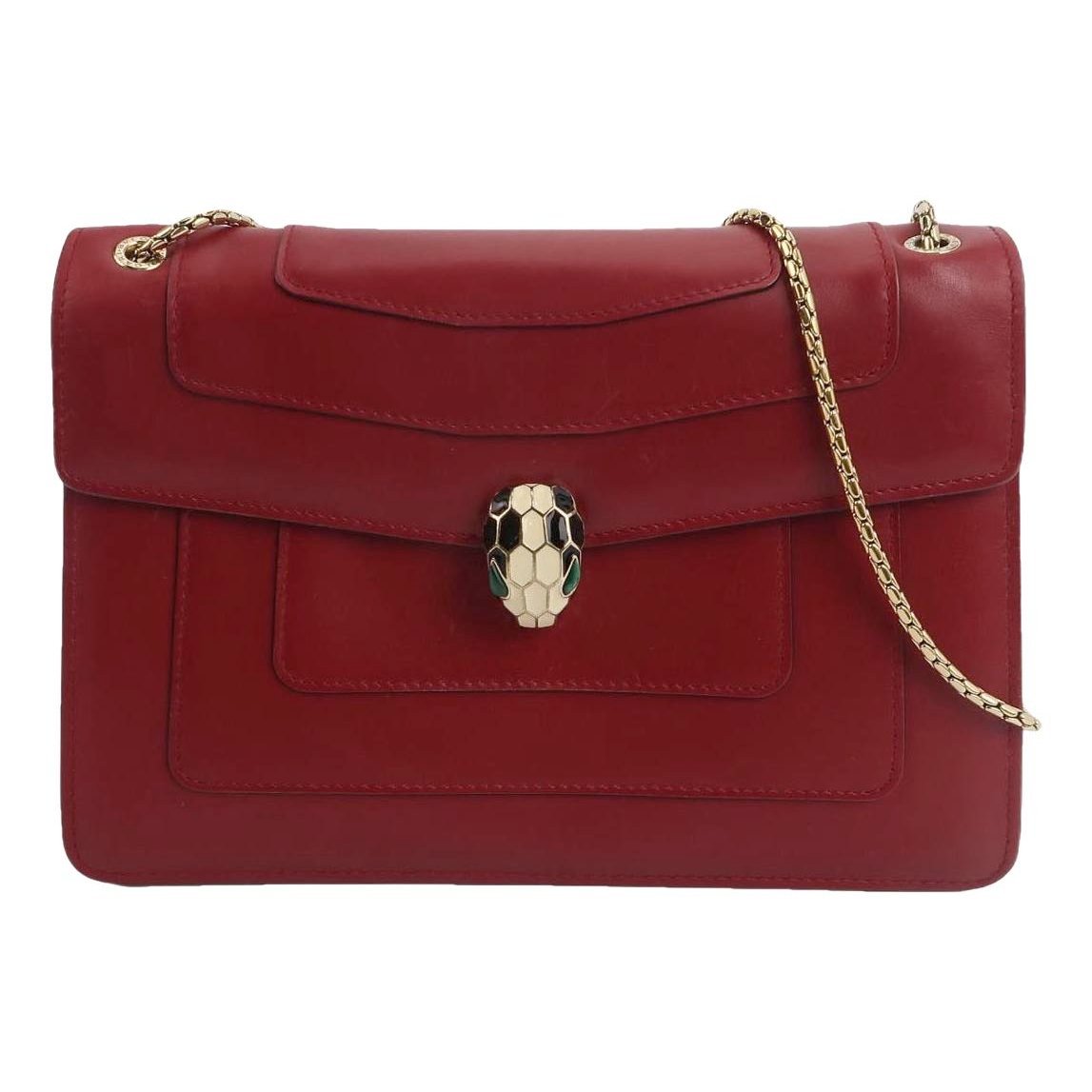Serpenti leather handbag