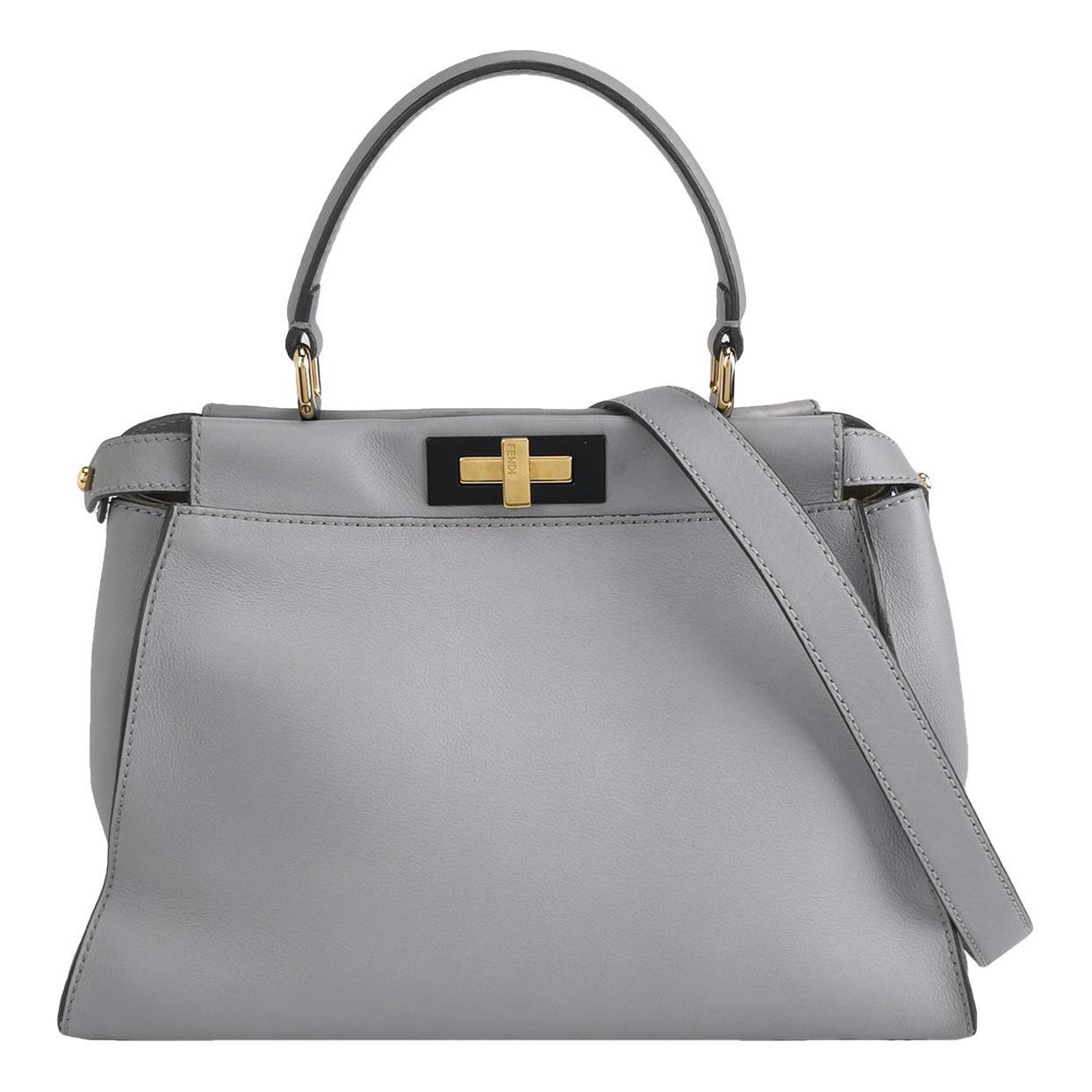 Peekaboo leather handbag