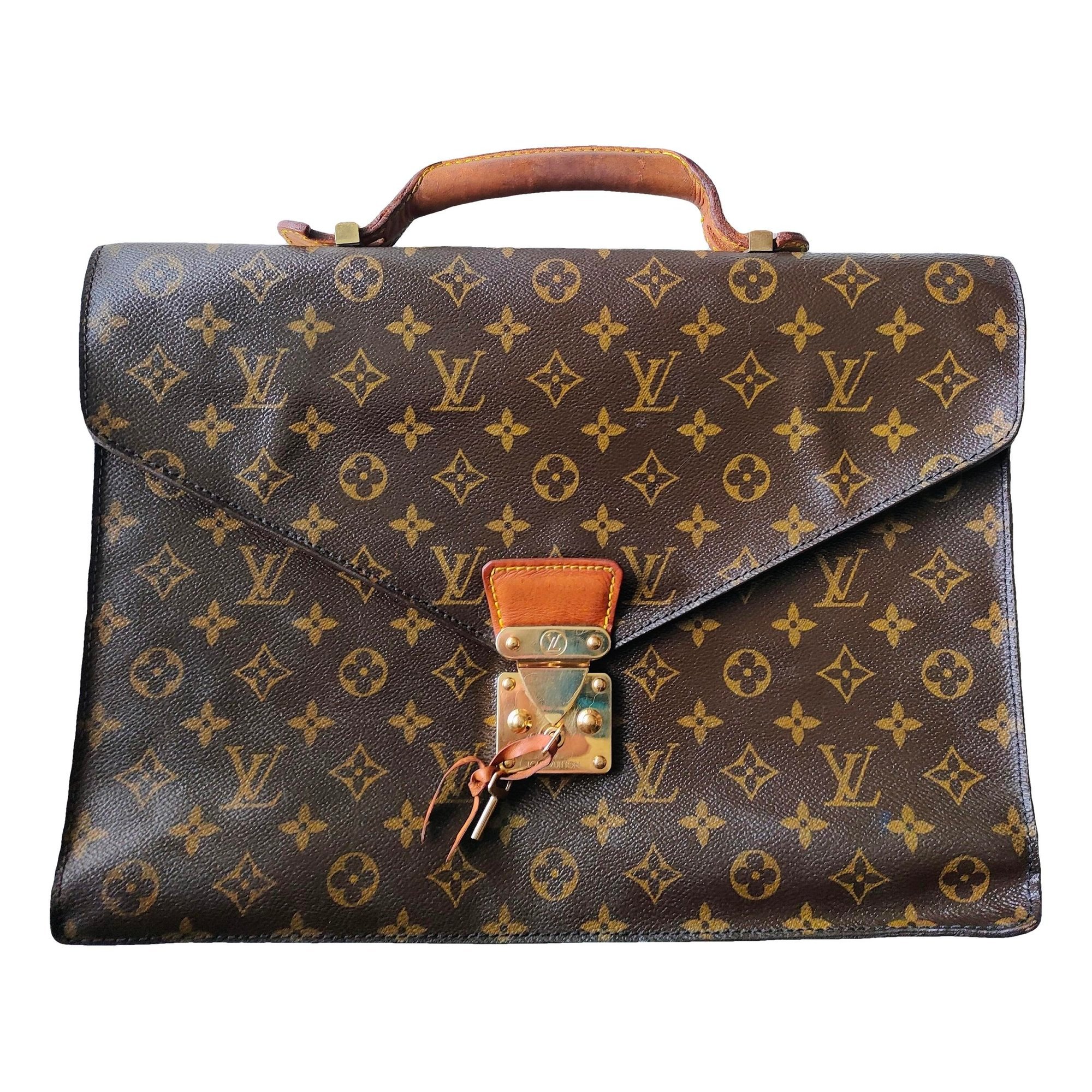 Serviette Ambassadeur leather clutch bag