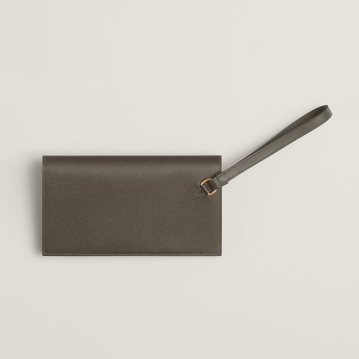 Vert Loden Kelly Pocket Long Wallet