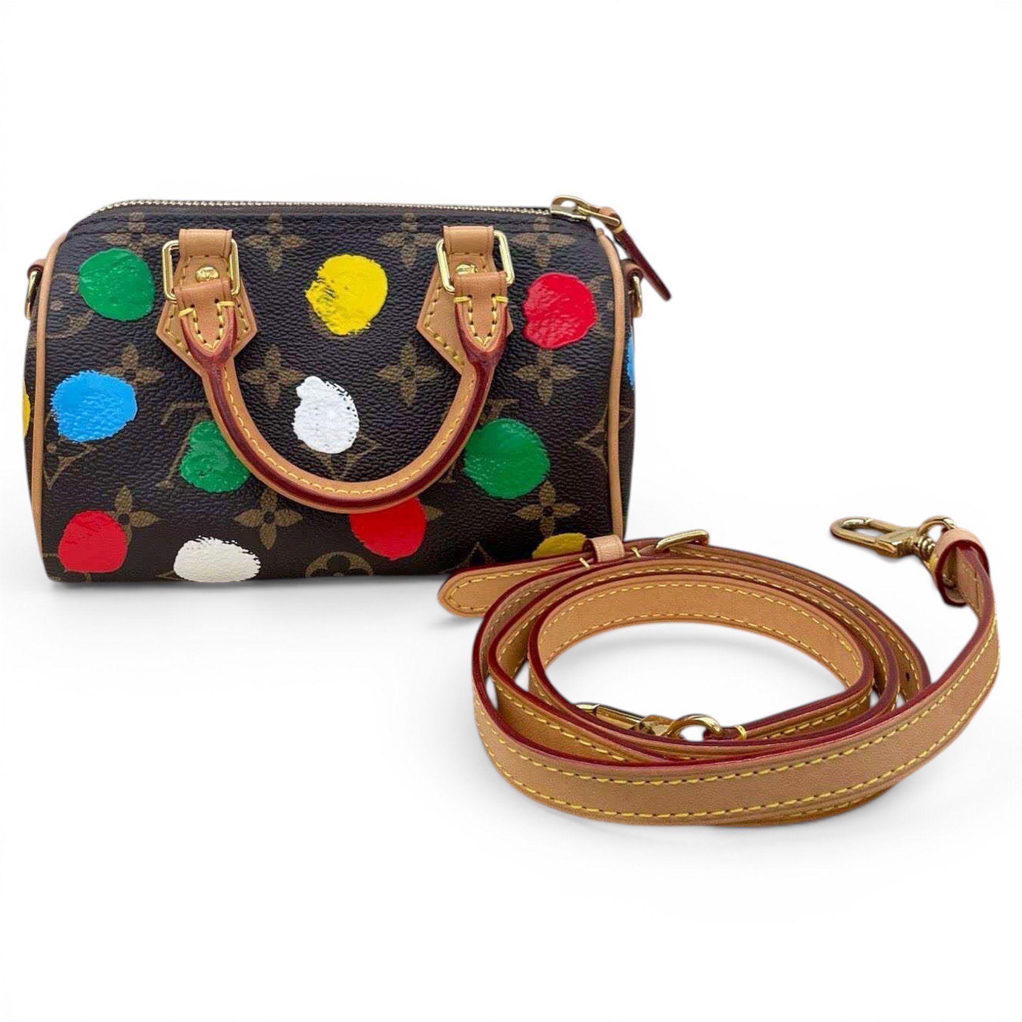 Nano Speedy / Mini HL leather handbag