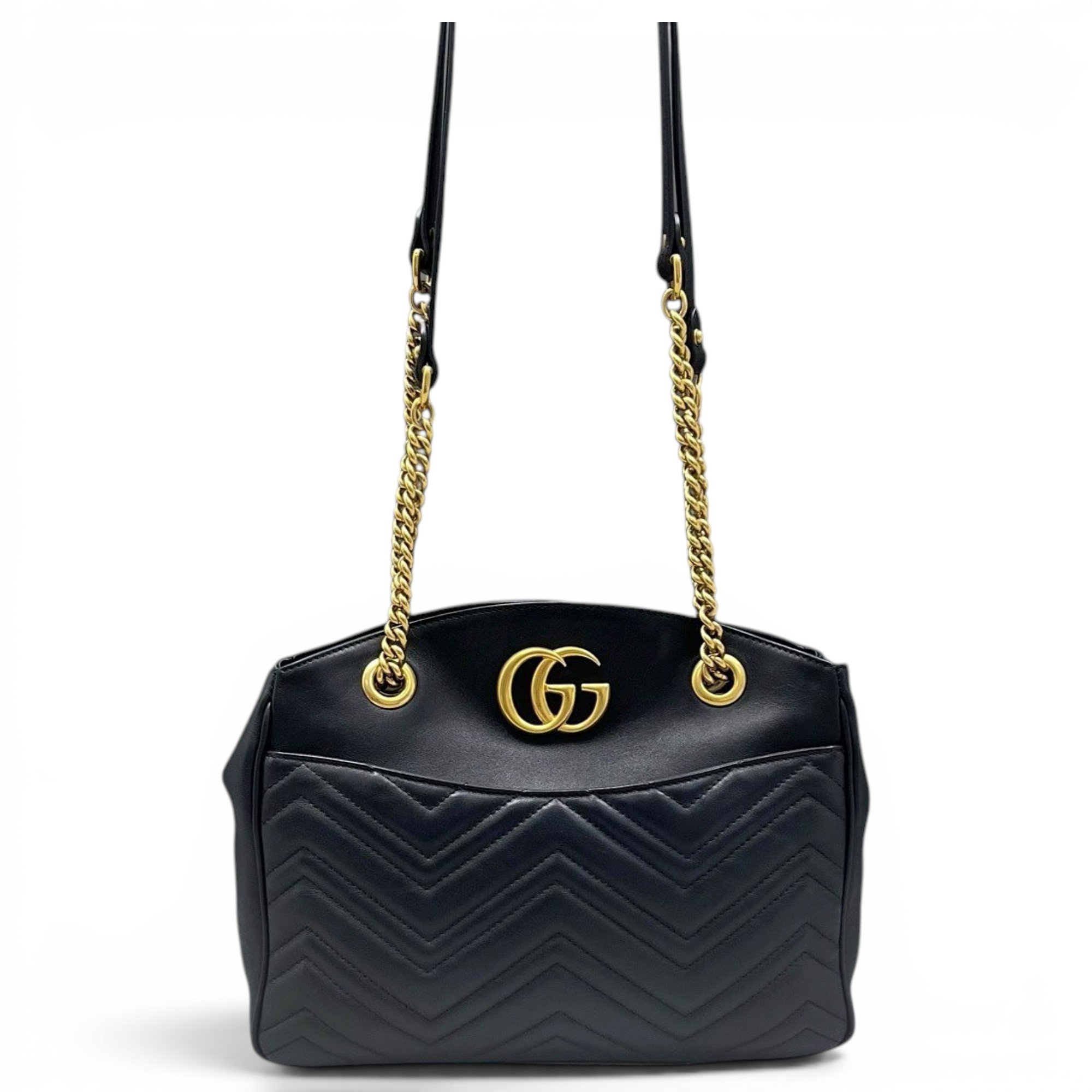 GG Marmont Accordion leather crossbody bag