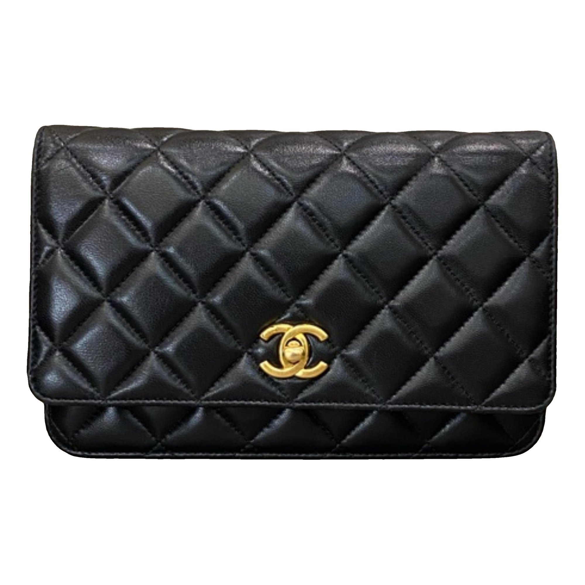 Trendy CC Wallet on Chain leather crossbody bag